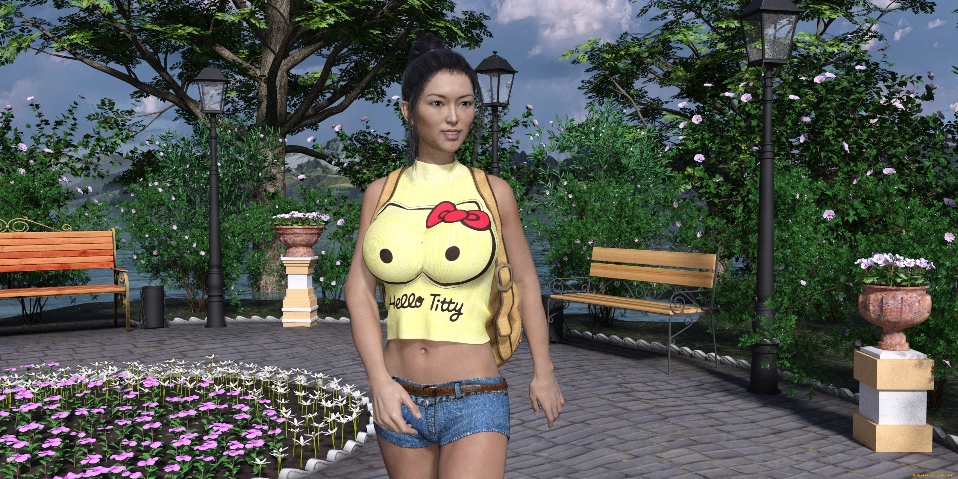 3д, графика, люди, , people, фон, взгляд, девушка