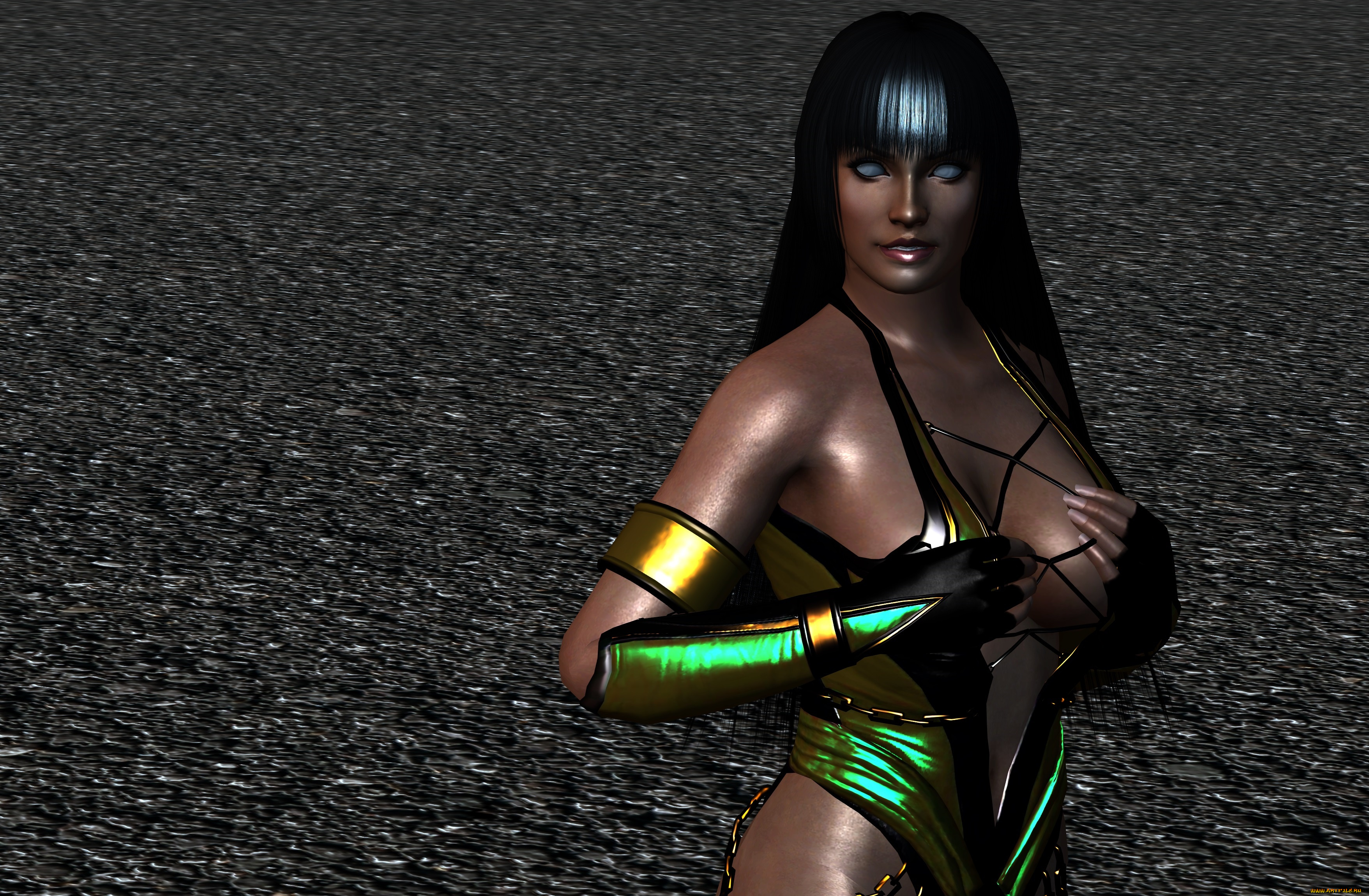 3д, графика, существа, , creatures, фон, взгляд, девушка