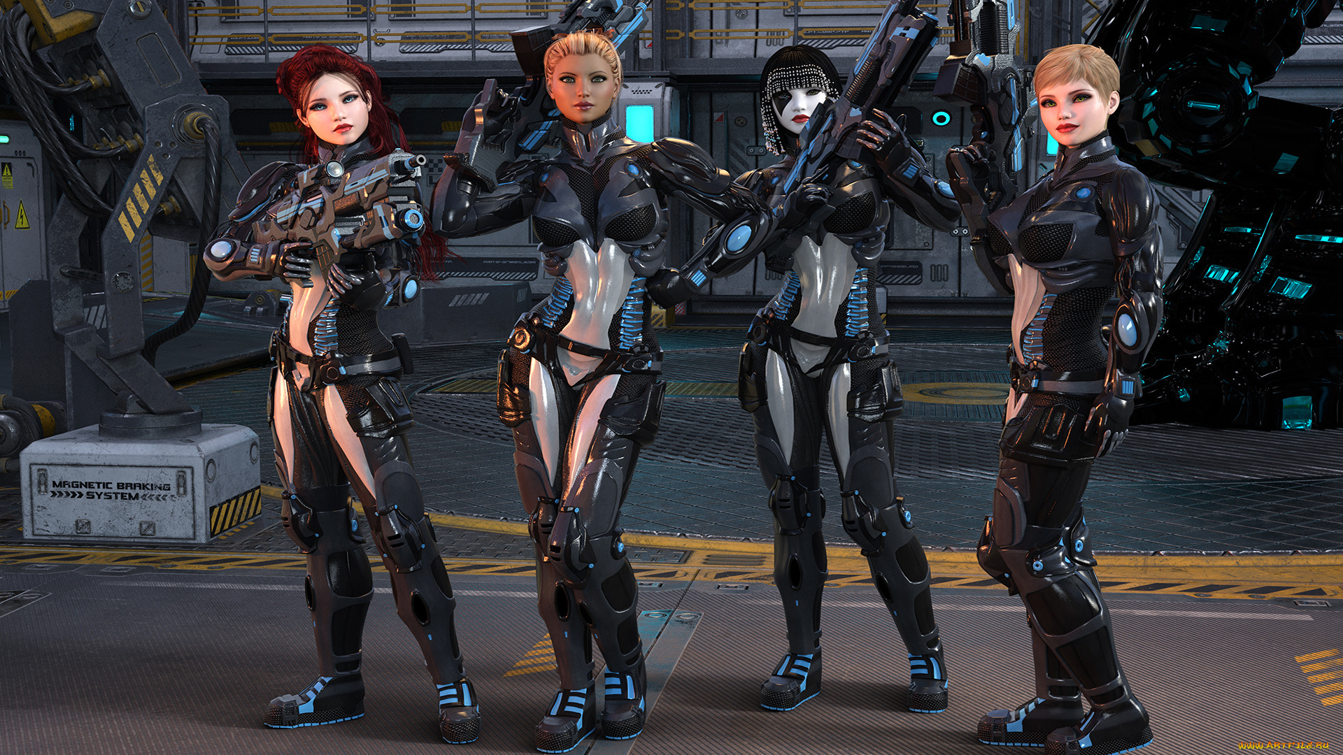 3д, графика, фантазия, , fantasy, фон, взгляд, девушки