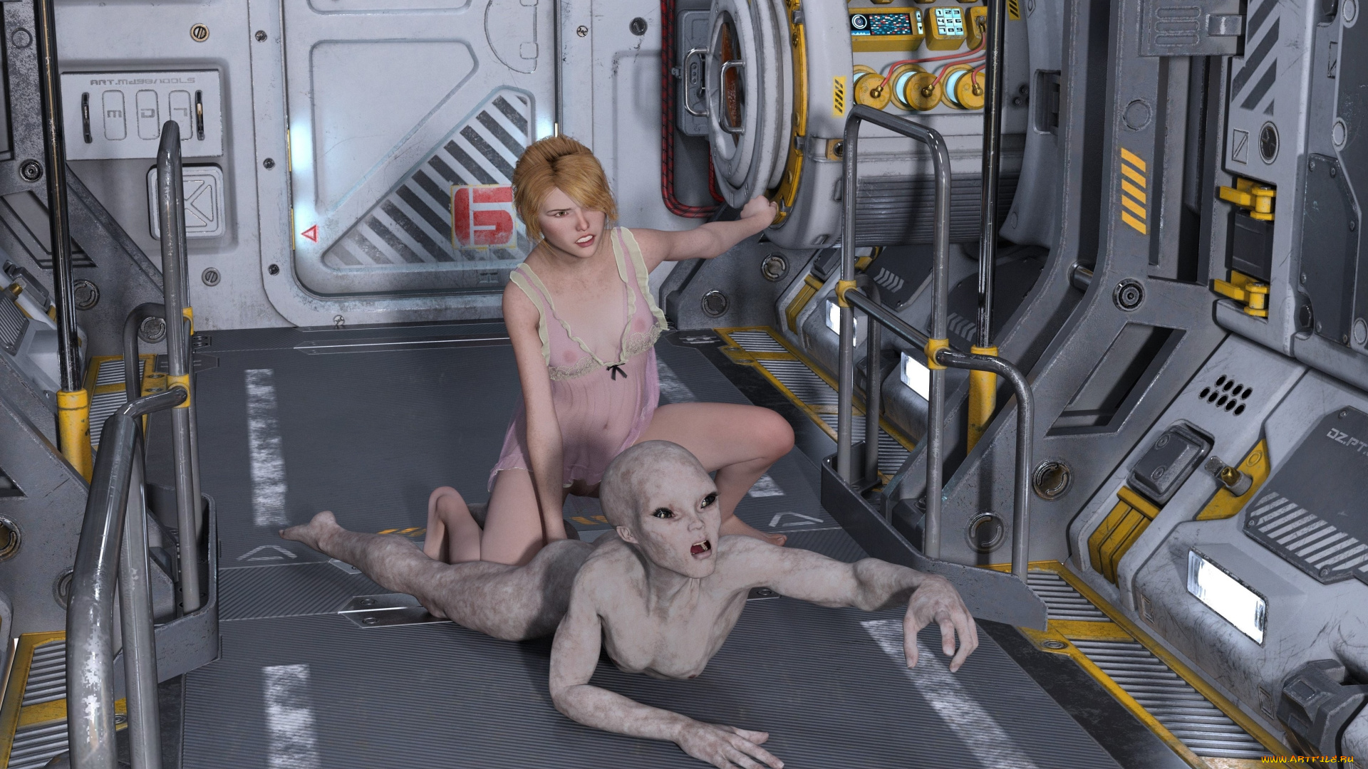 3д, графика, фантазия, , fantasy, фон, взгляд, девушка