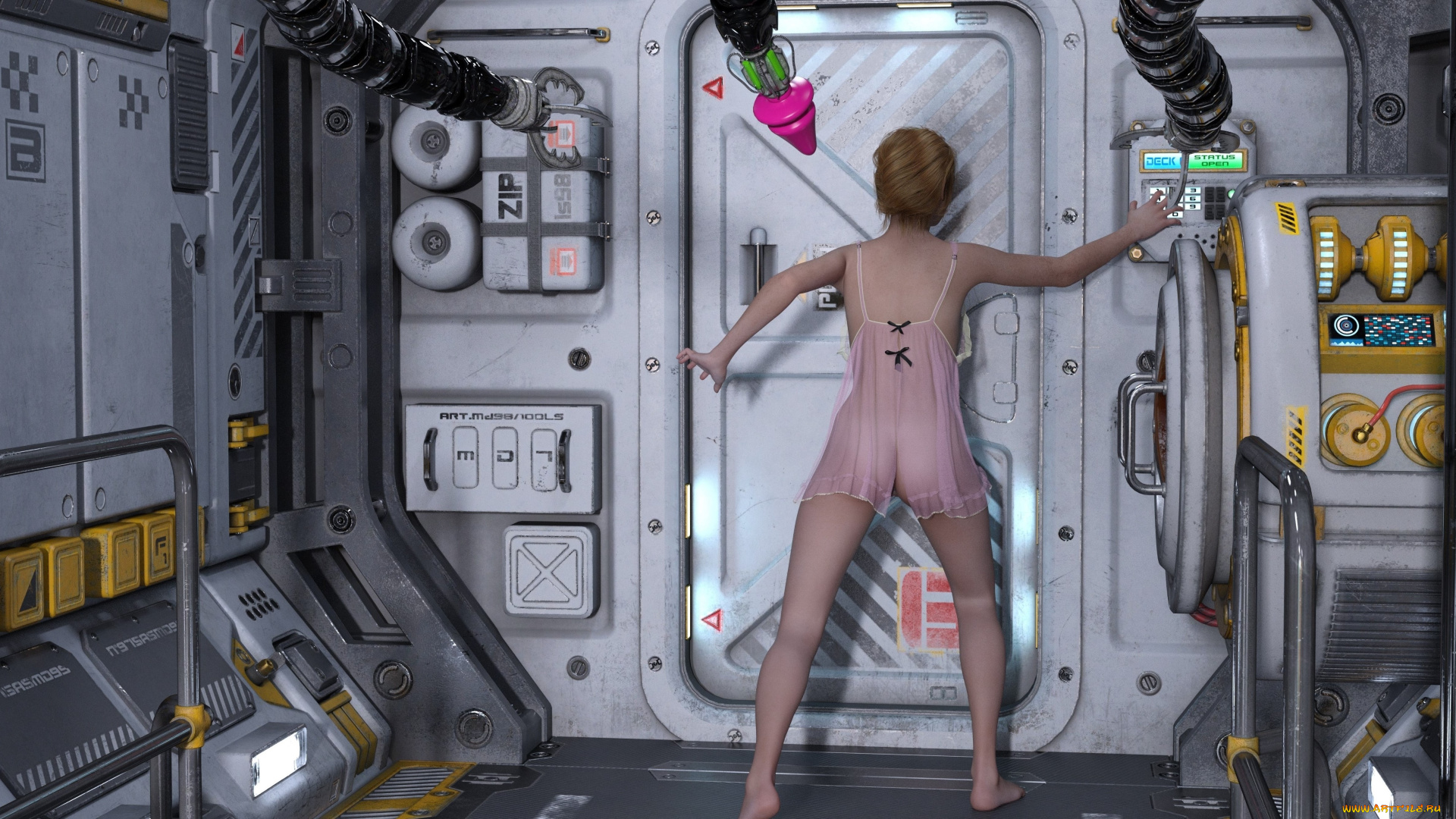 3д, графика, фантазия, , fantasy, взгляд, фон, девушка