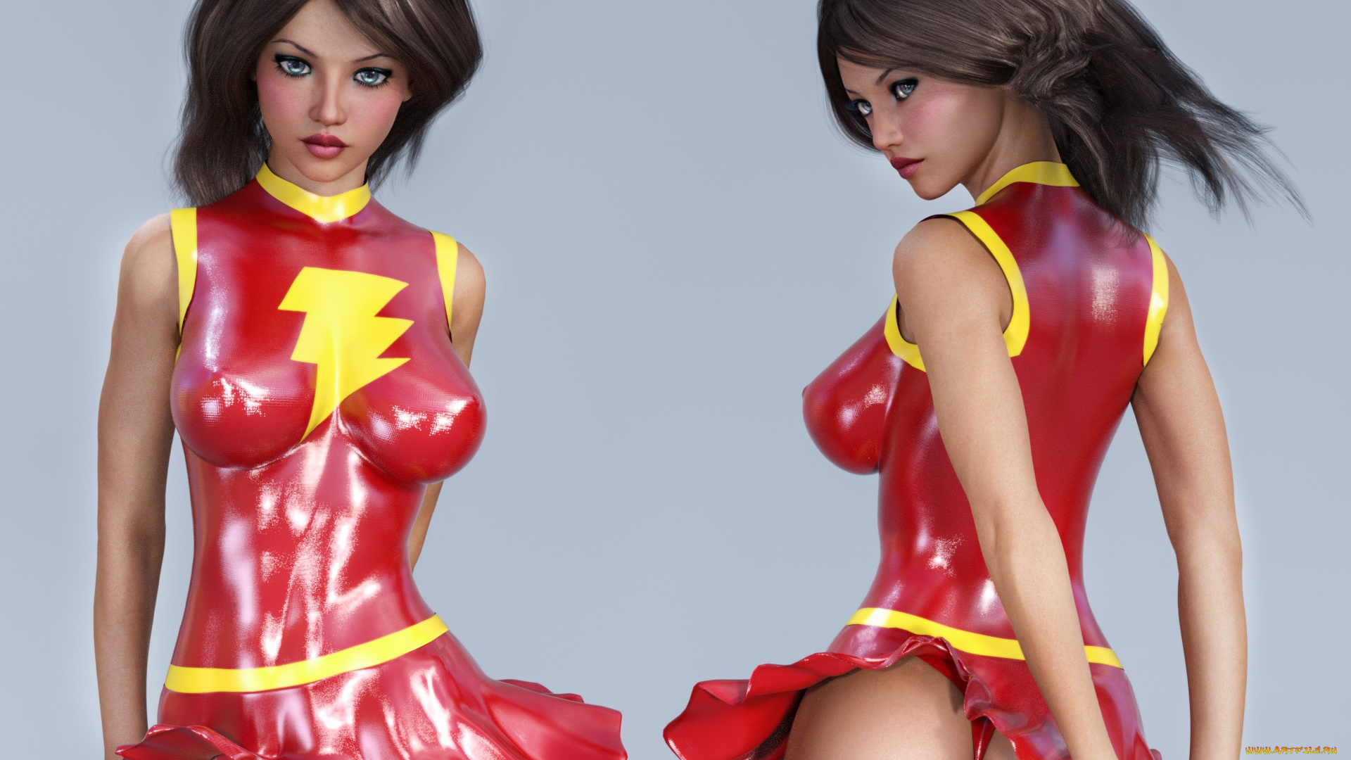 3д, графика, люди, , people, девушки, фон, взгляд