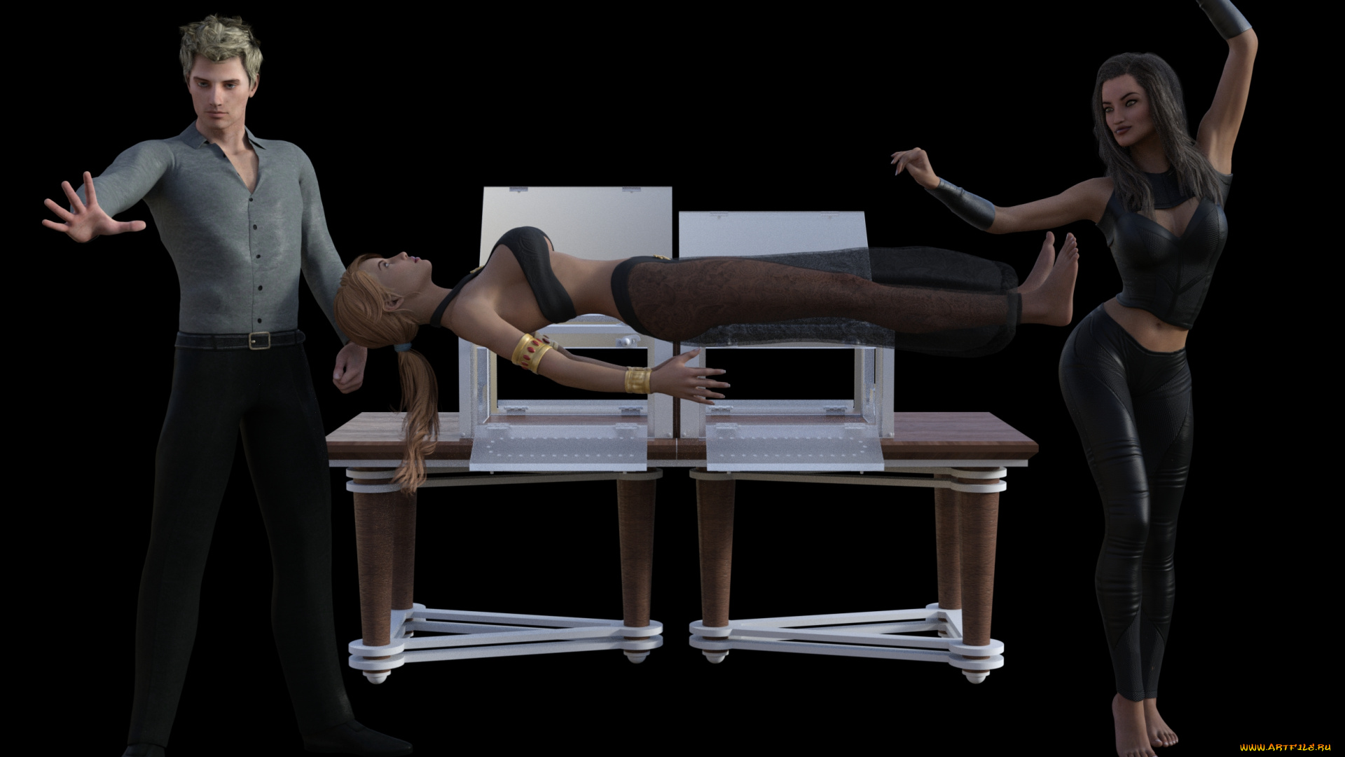 3д, графика, люди, , people, фон, взгляд, девушки