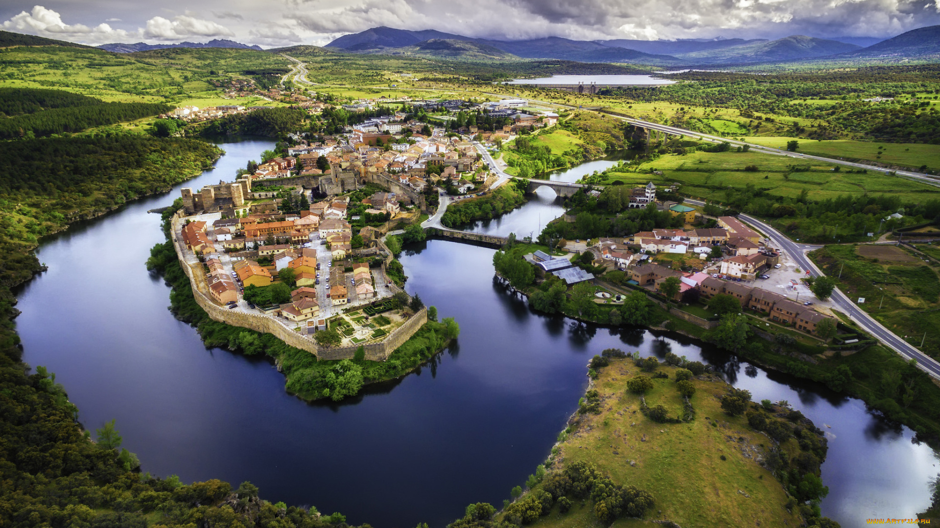buitrago, de, lozoya, города, -, панорамы, простор