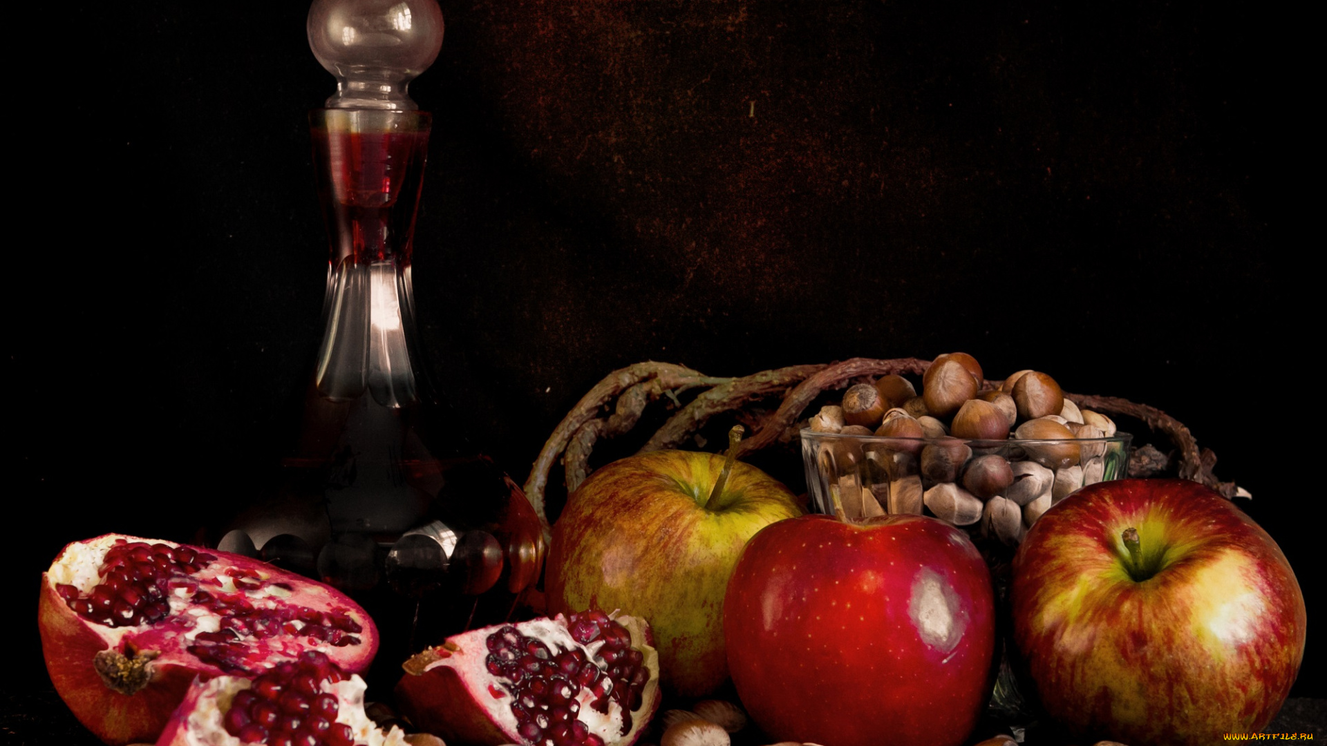 еда, натюрморт, фрукты, яблоки