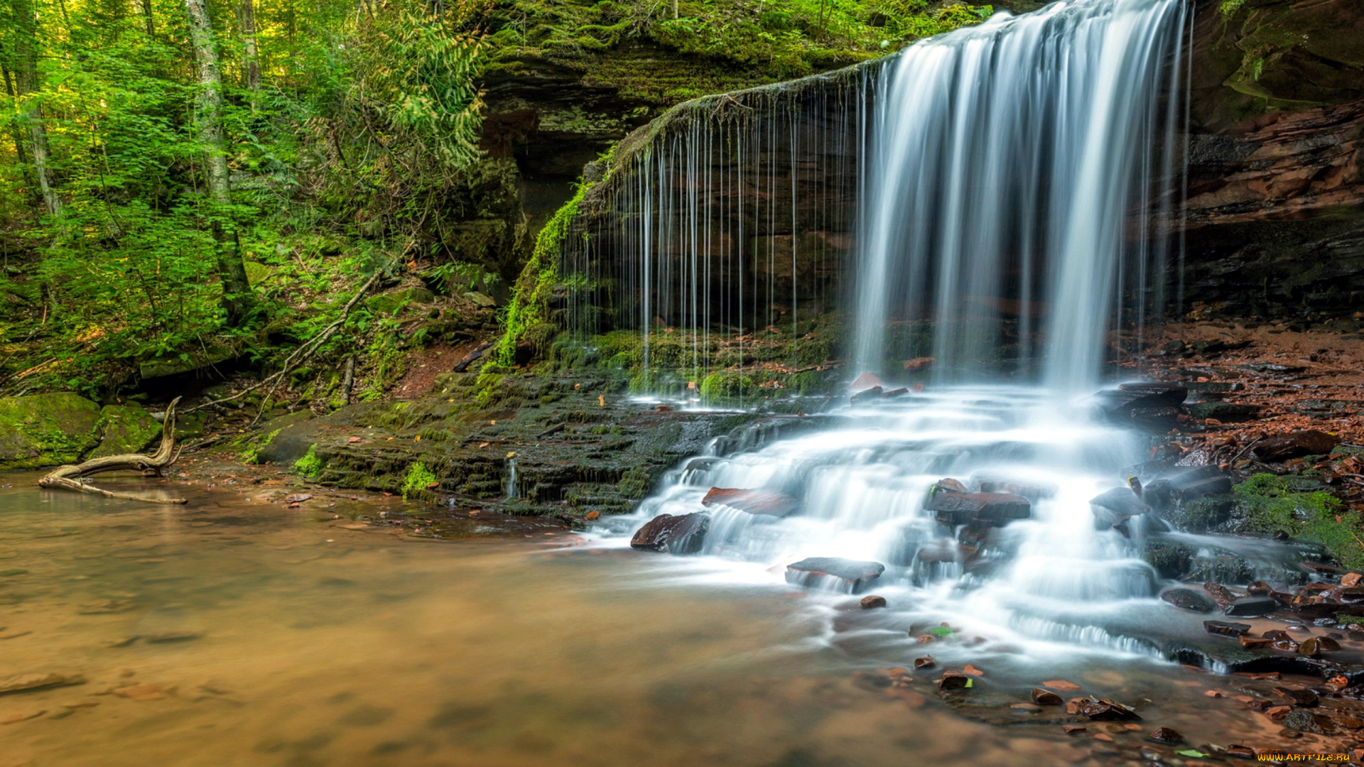 lost, creek, falls, , winconsin, природа, водопады, lost, creek, falls, winconsin