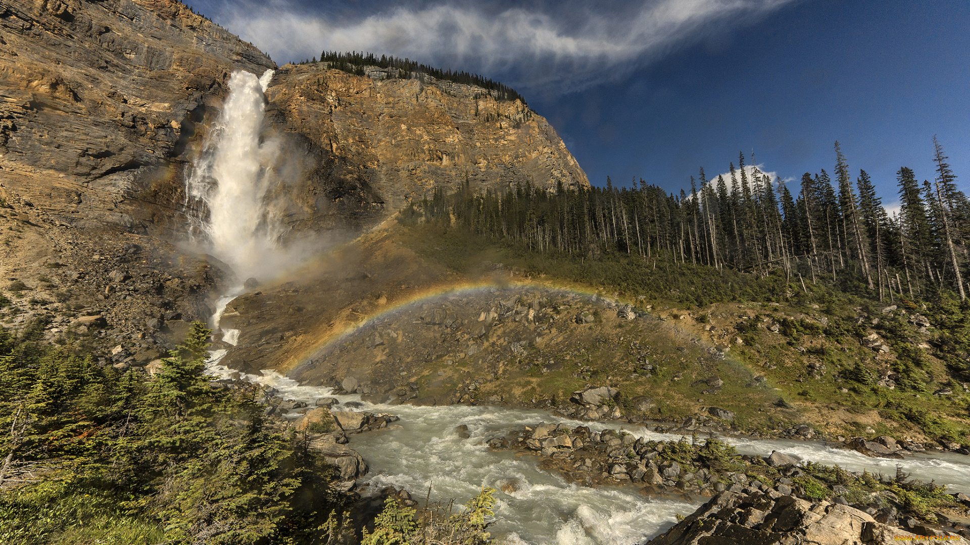 природа, водопады, простор