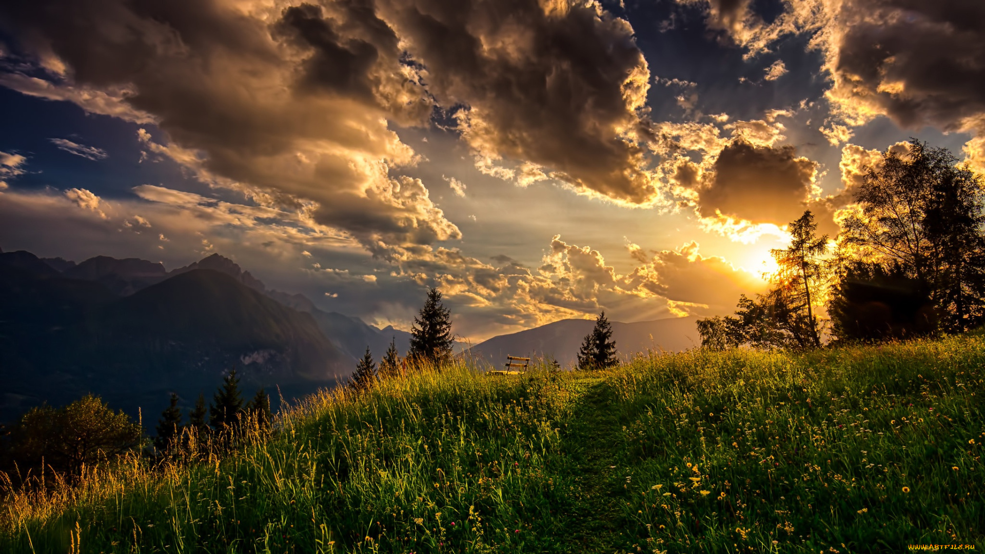 природа, восходы, закаты, закат, облака, alps, austria, tyrol, австрия, горы, тироль, альпы