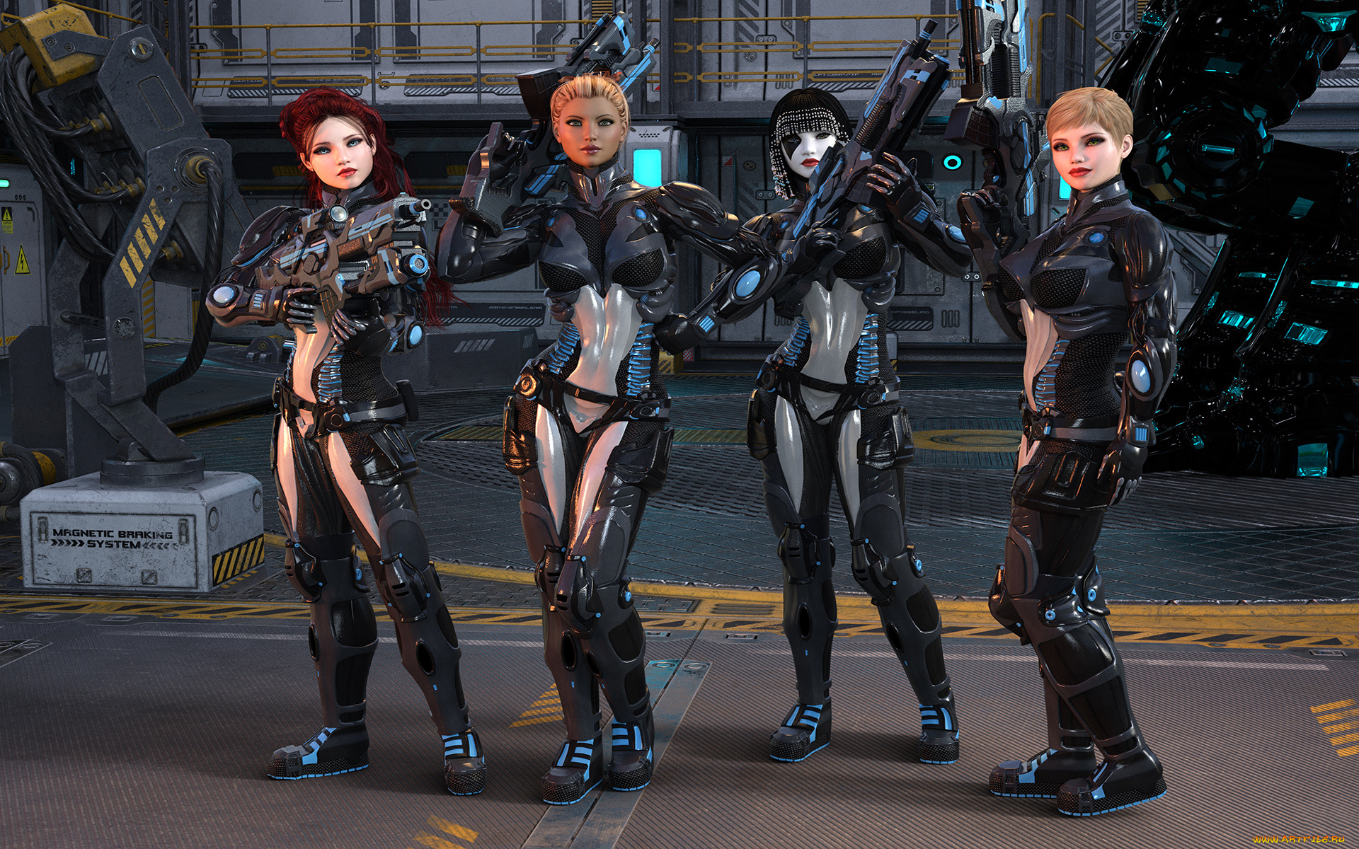 3д, графика, фантазия, , fantasy, фон, взгляд, девушки