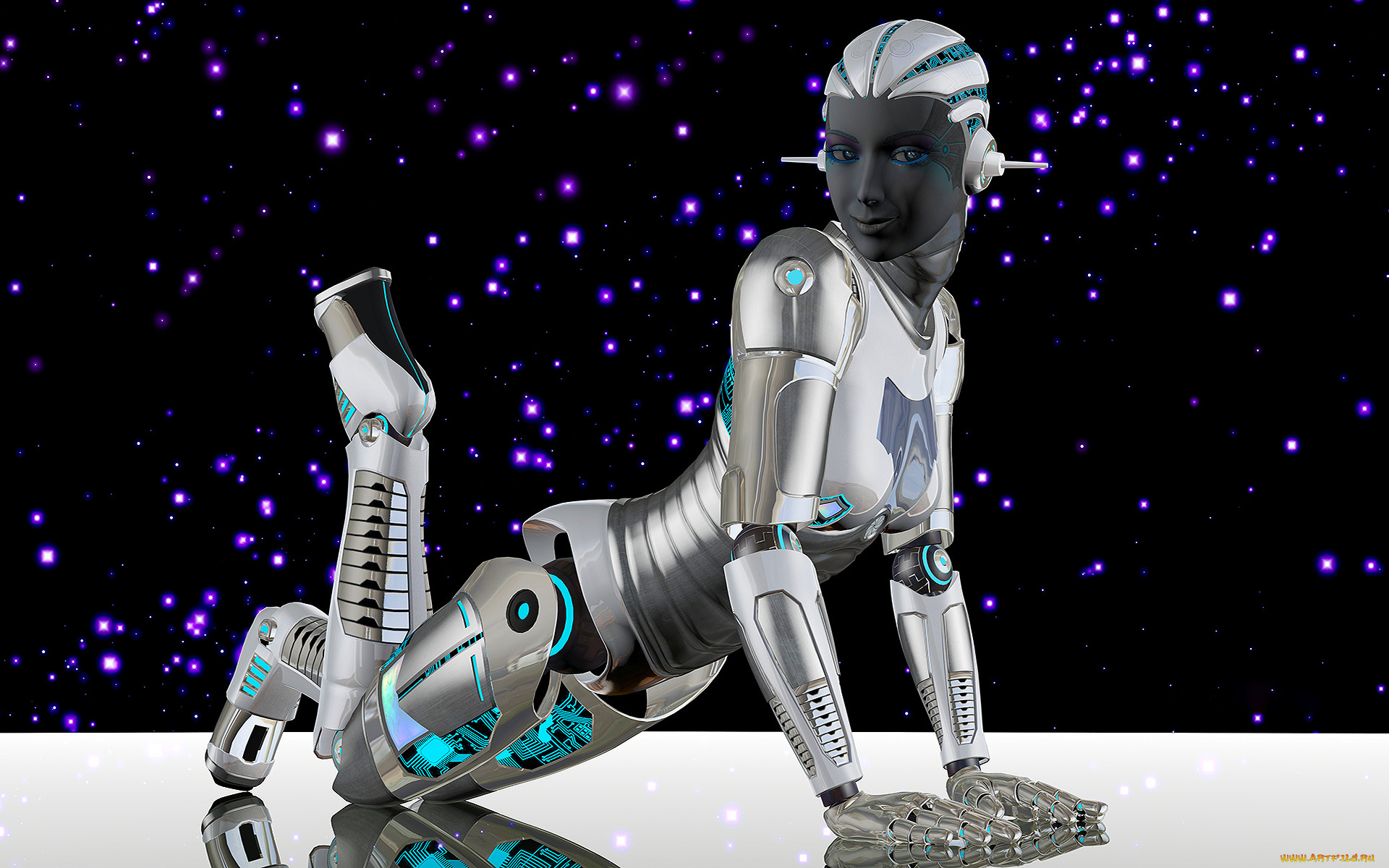 3д, графика, _science, fiction, девушка, фон, взгляд