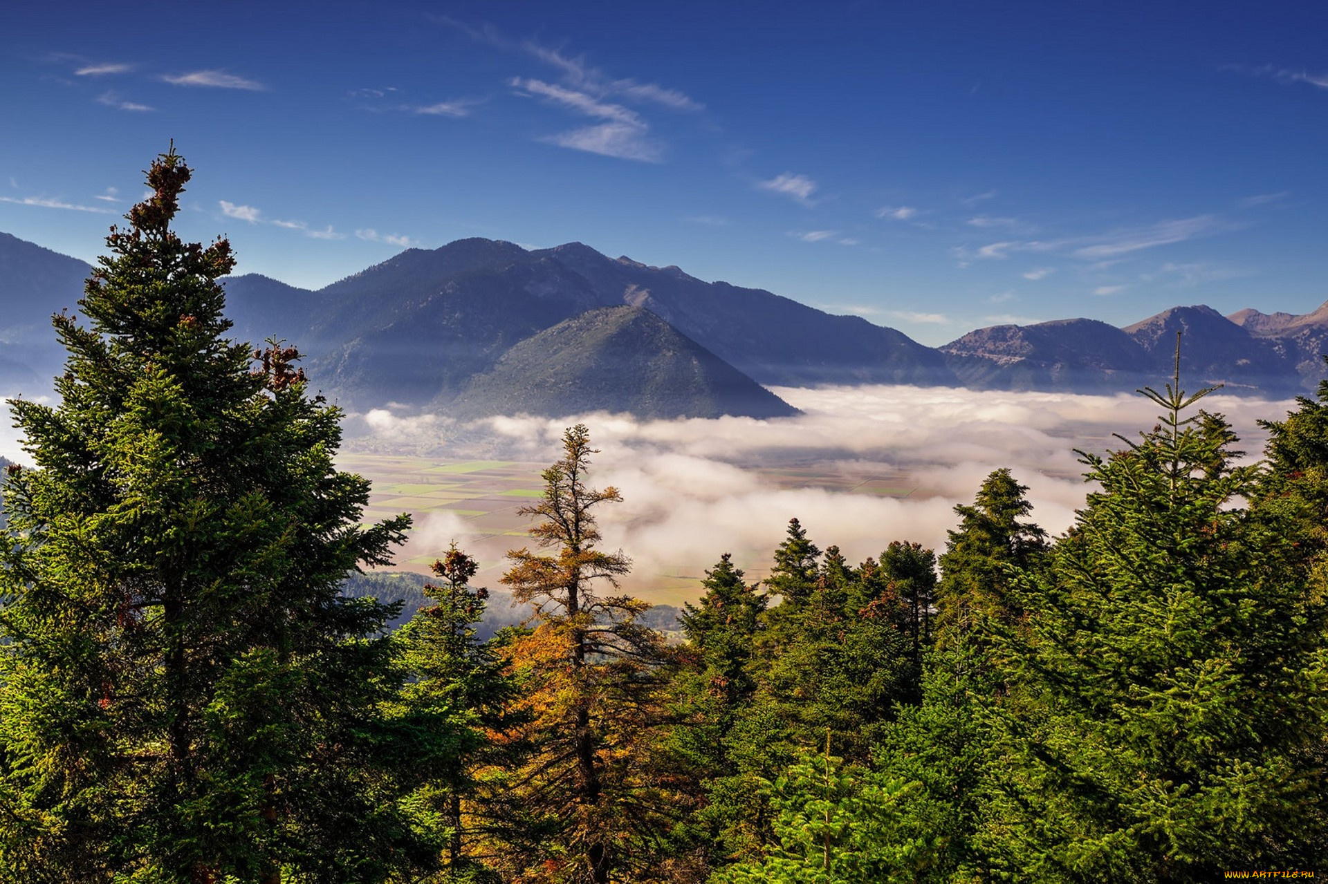 природа, горы, простор