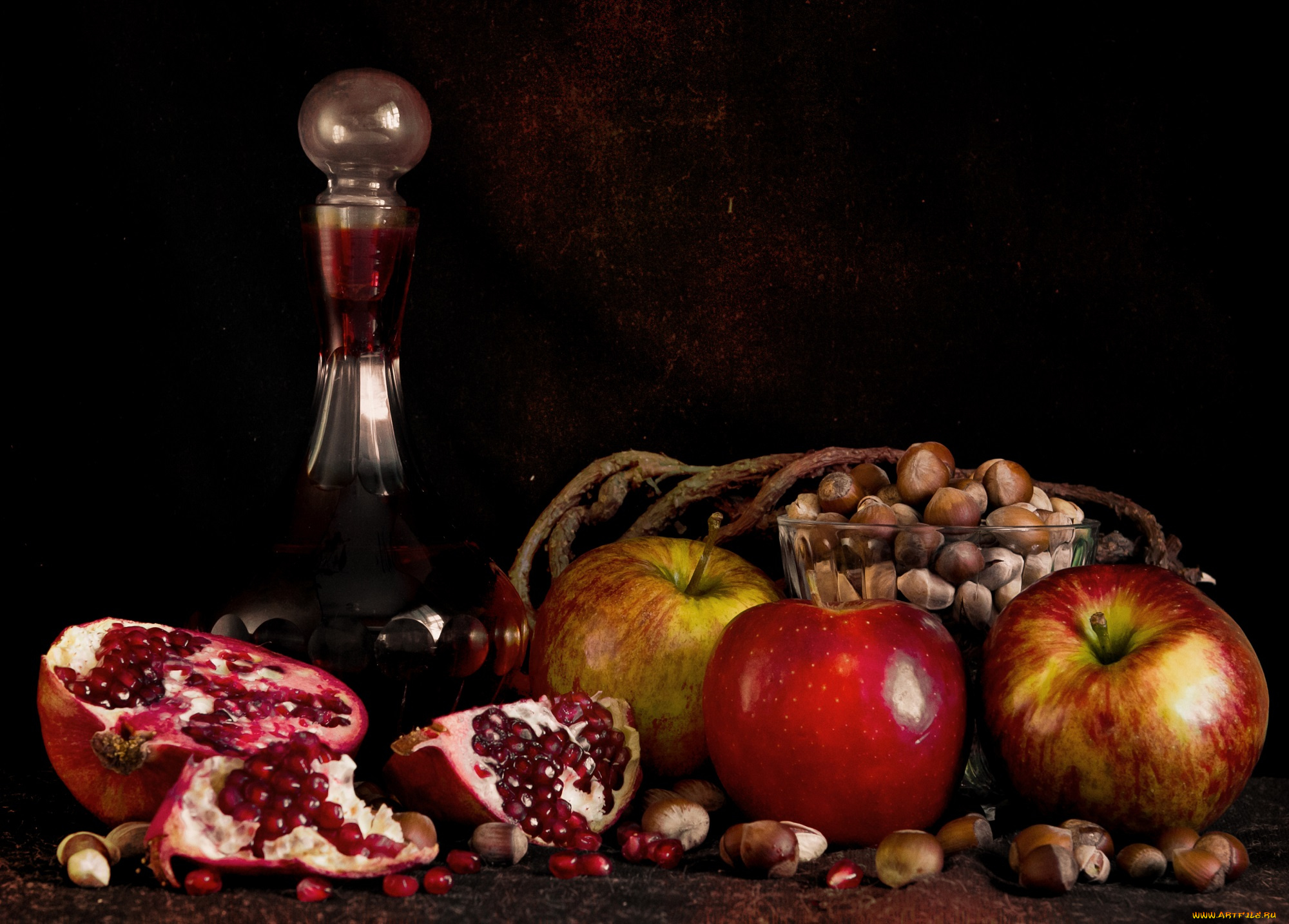 еда, натюрморт, фрукты, яблоки