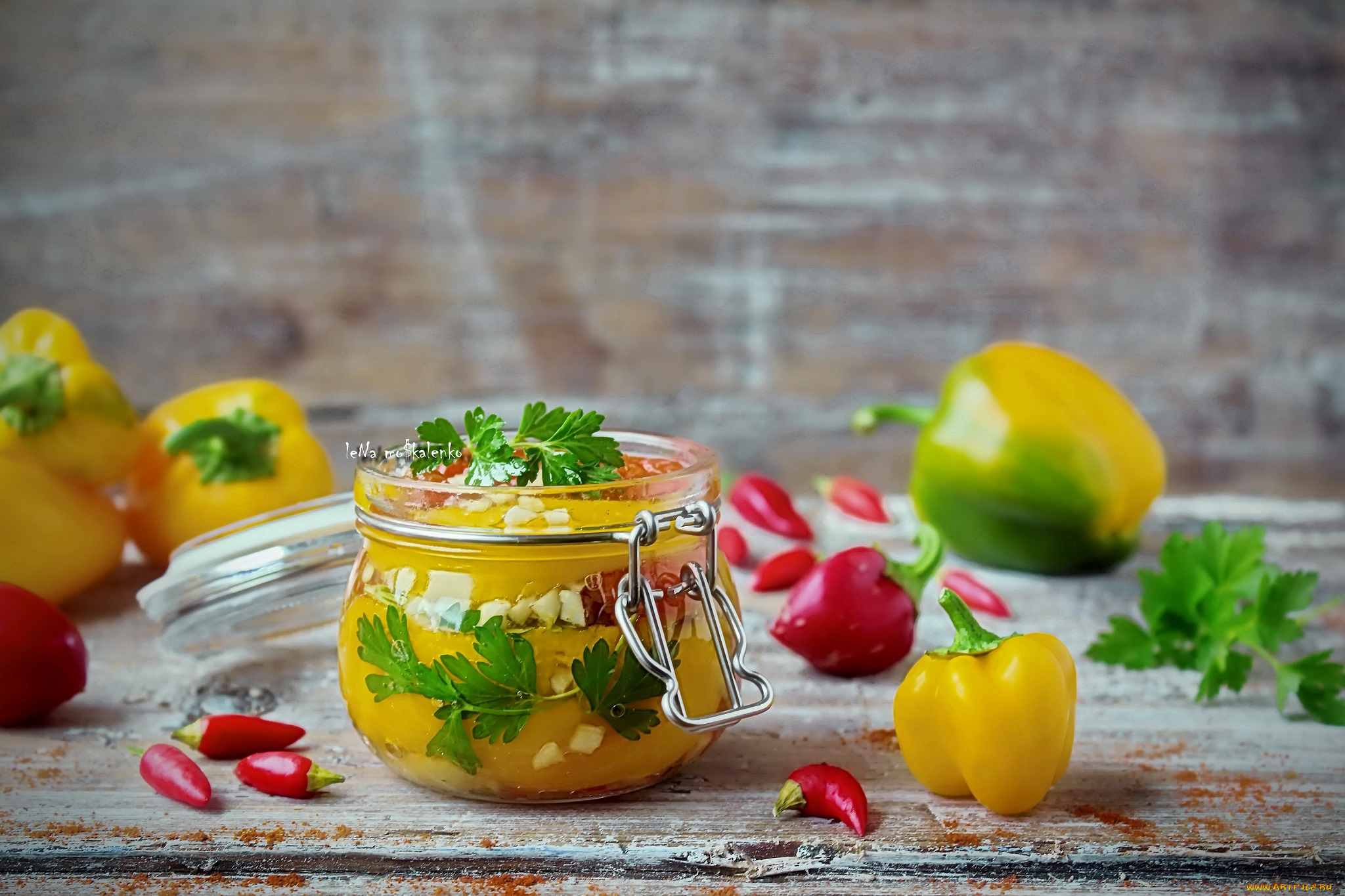 еда, перец, икра, банка, зелень