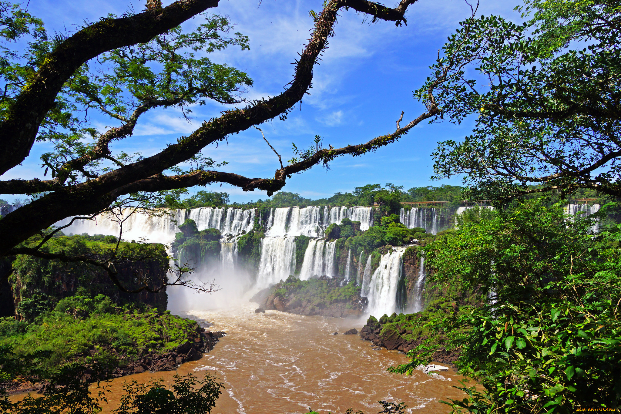 природа, водопады, простор