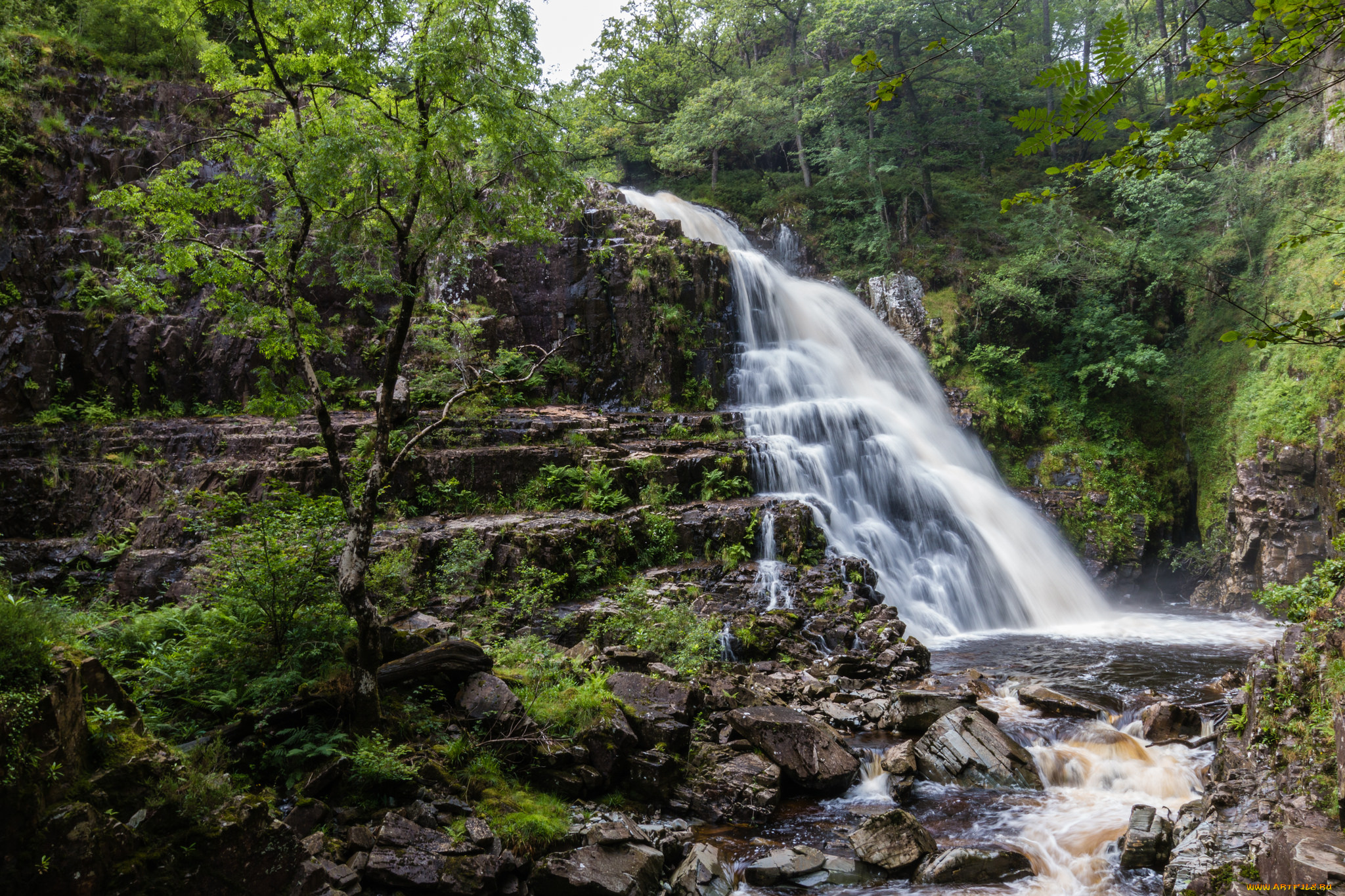 природа, водопады, простор