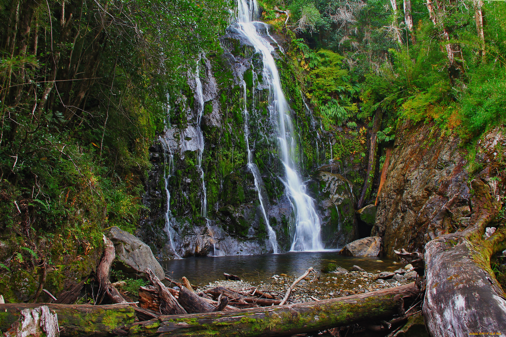природа, водопады, простор