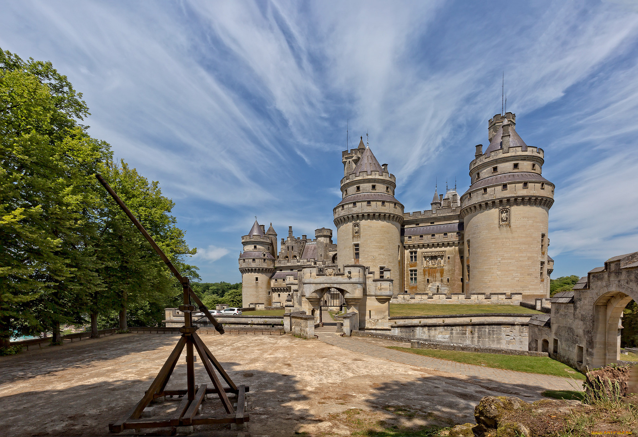 ch&, 226, teau, de, pierrefonds, города, замки, франции, замок