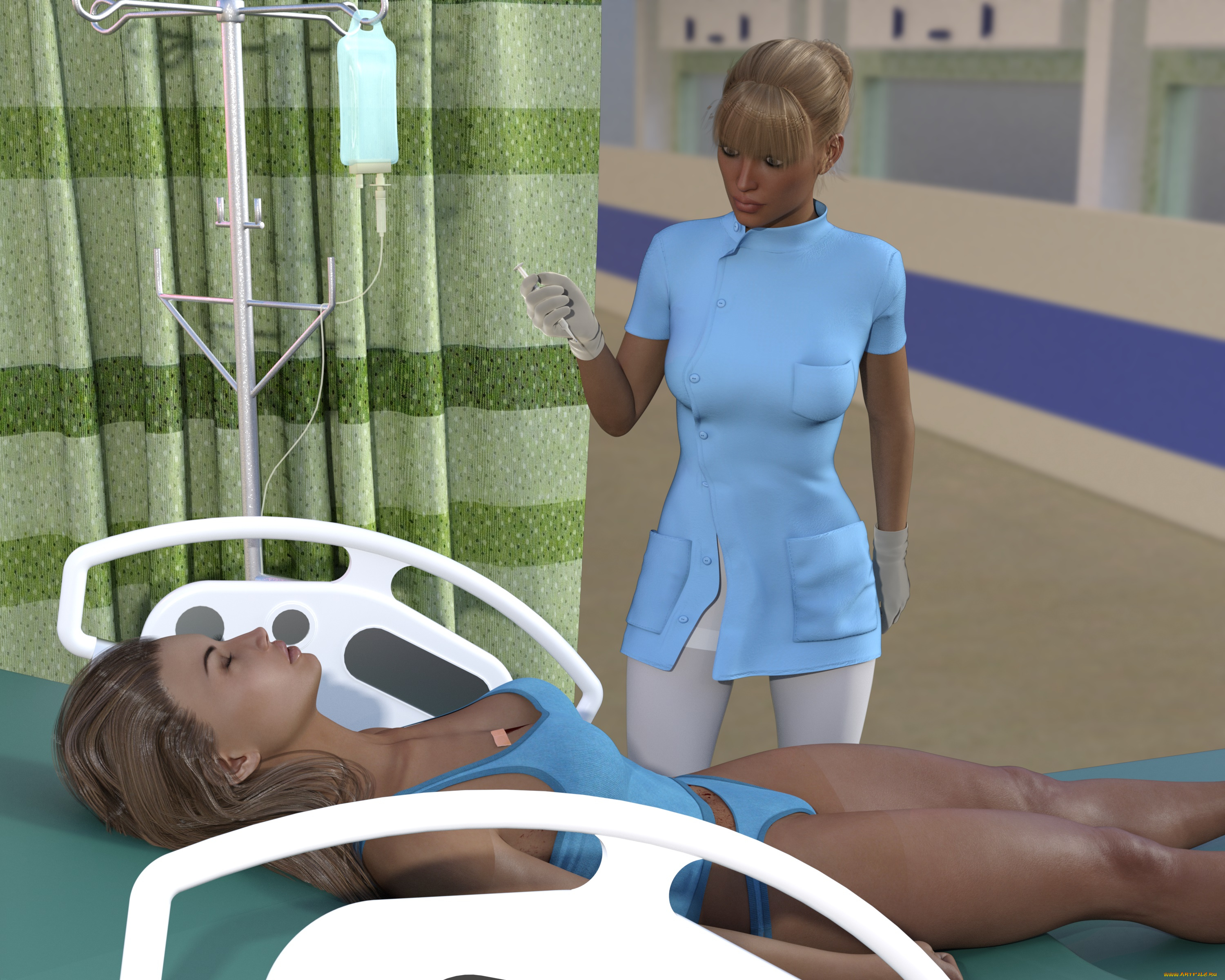 she, wolf, 3д, графика, фантазия, , fantasy, девушка, фон, взгляд