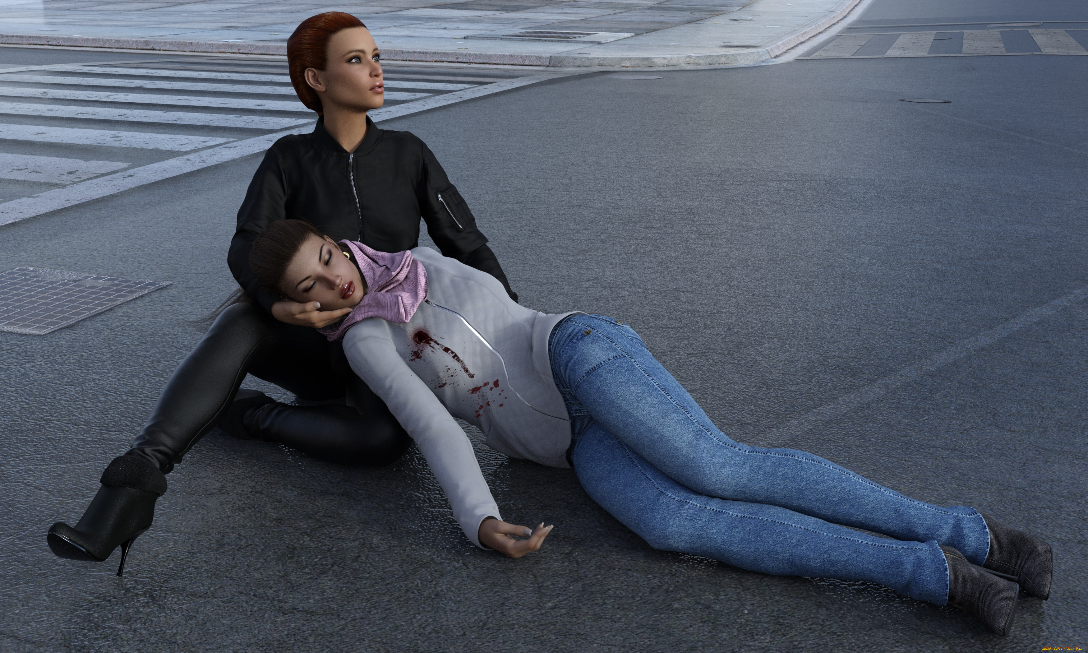 she, wolf, 3д, графика, фантазия, , fantasy, персонажи