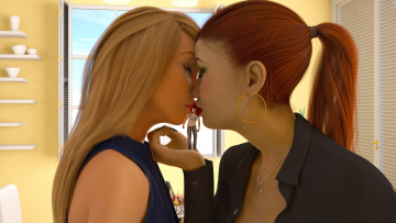 Картинка 3д+графика фантазия+ fantasy взгляд девушки фон