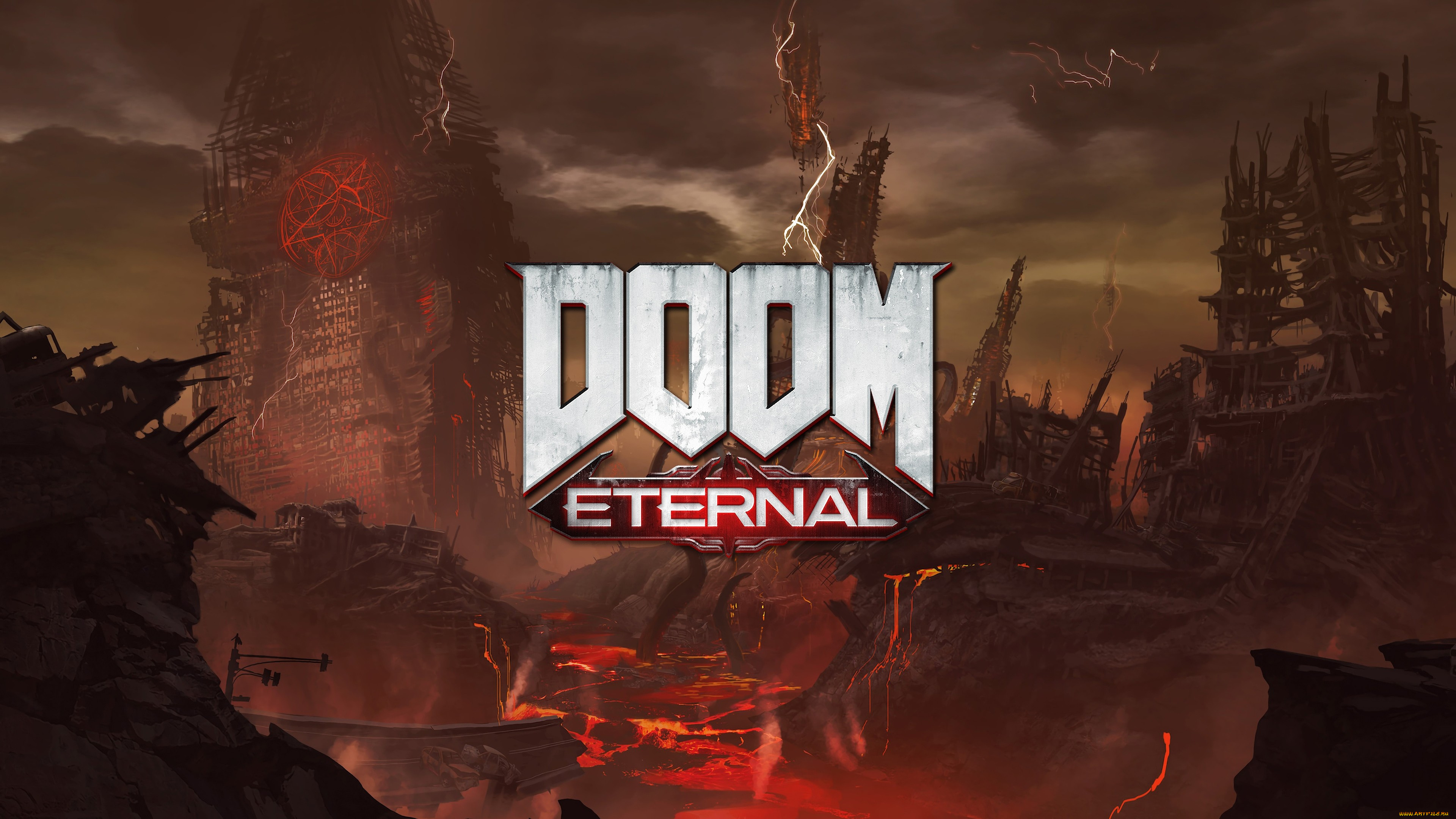 видео, игры, doom, eternal, doom, eternal, шутер, action