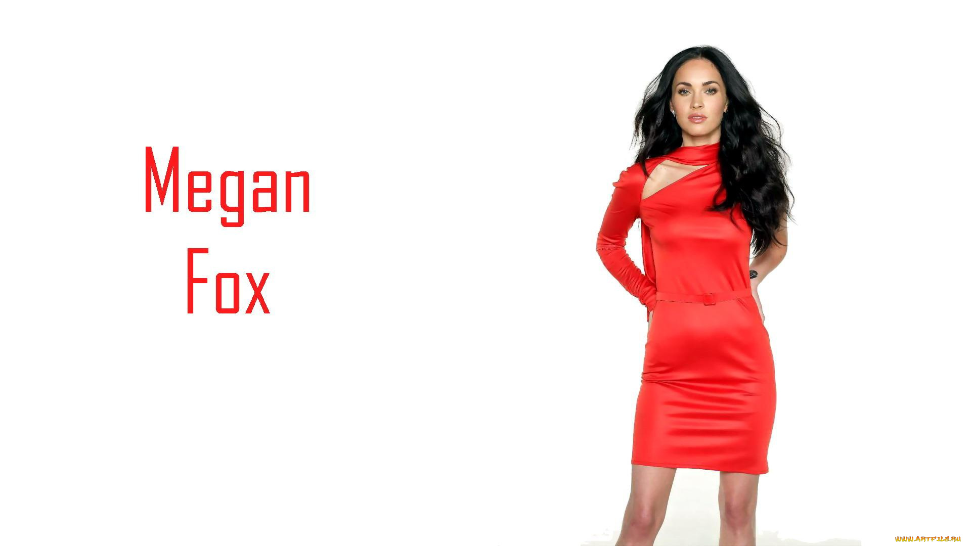 девушки, megan, fox, актриса, брюнетка, платье