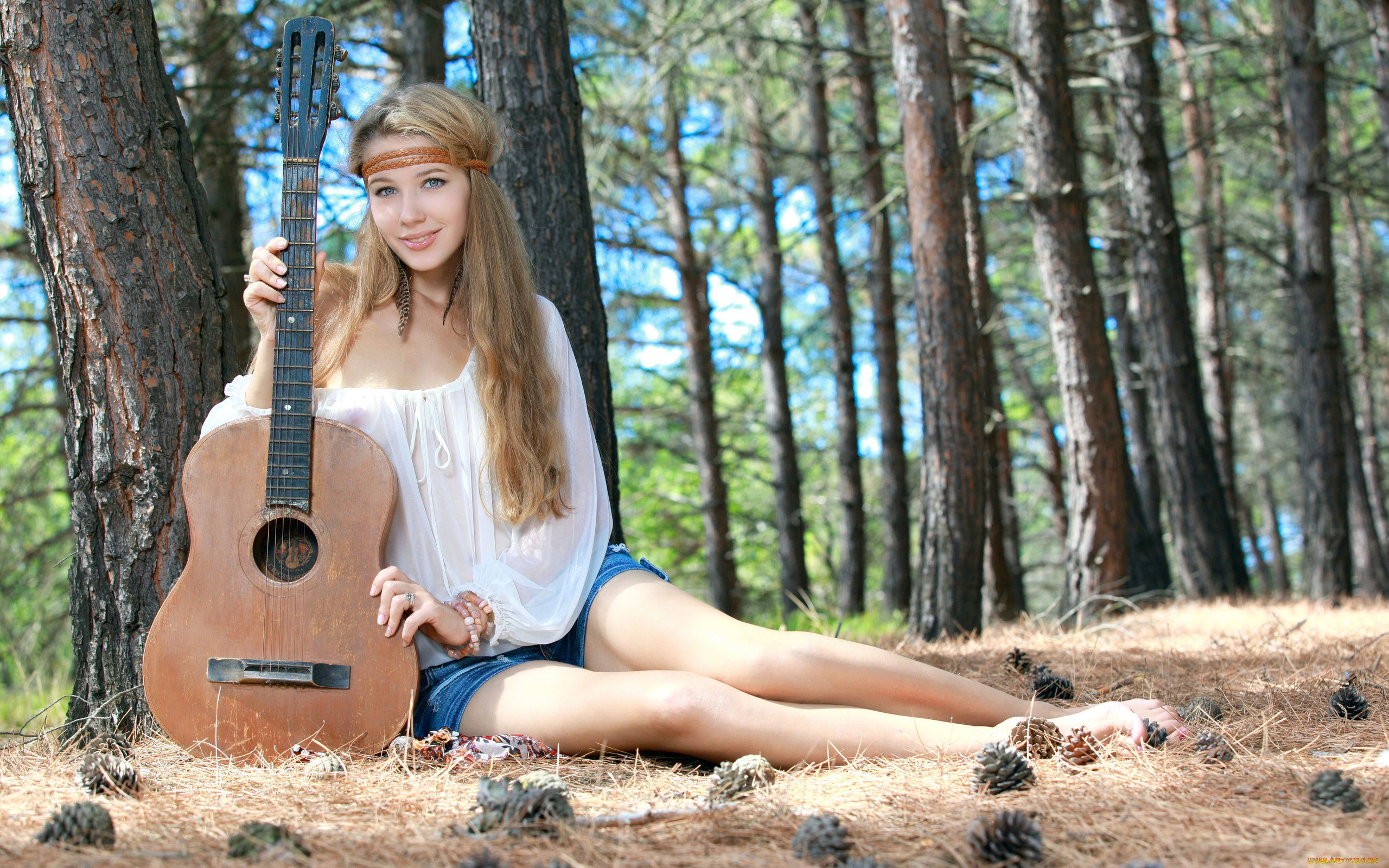 музыка, -другое, девушка, взгляд, фон, erica, b