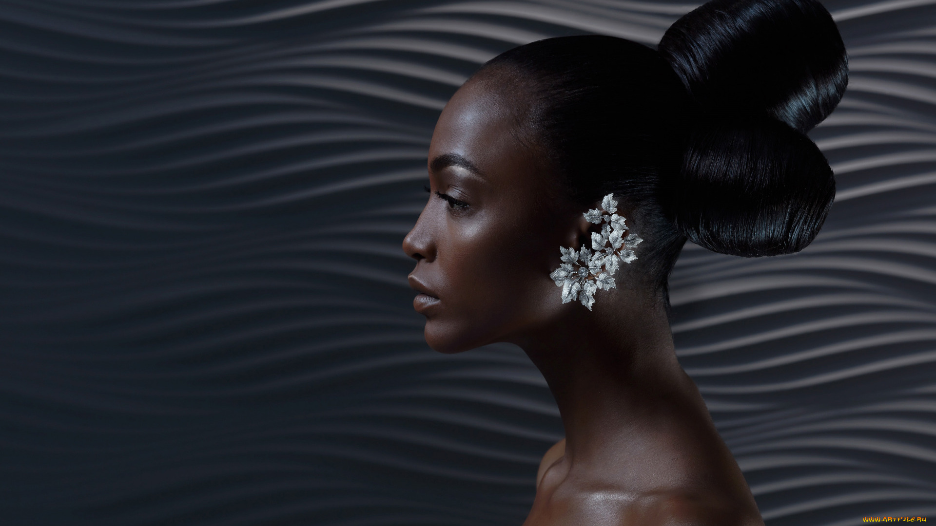 девушки, -, лица, , портреты, девушка, мулатка, чернокожая, модель, профиль, лицо, портрет, причёска, чёрная