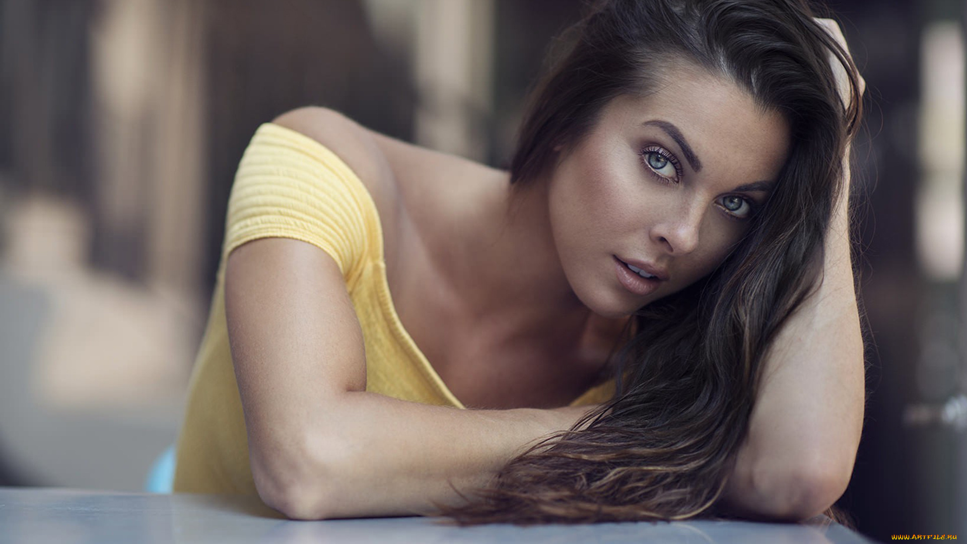 krystina, девушки, -, лица, , портреты, девушка, красотка, модель, брюнетка, лицо, портрет, причёска, взгляд, макияж