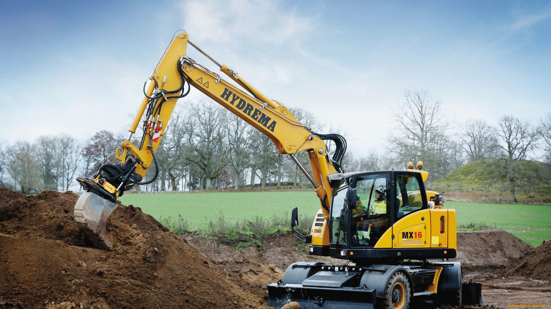 техника, экскаваторы, hydrema