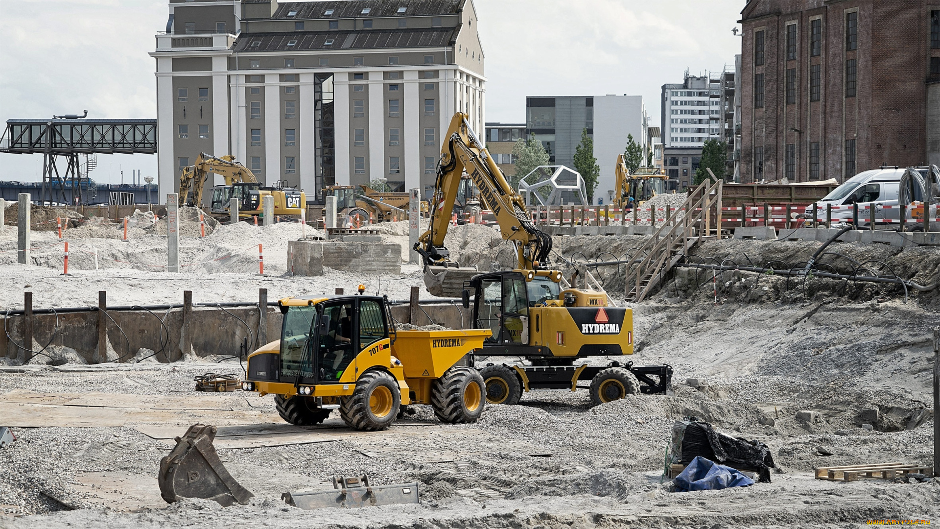 техника, строительная, техника, hydrema