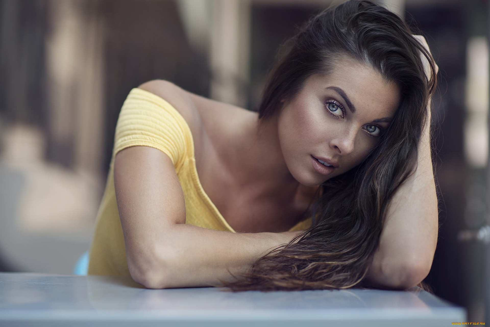 krystina, девушки, -, лица, , портреты, девушка, красотка, модель, брюнетка, лицо, портрет, причёска, взгляд, макияж