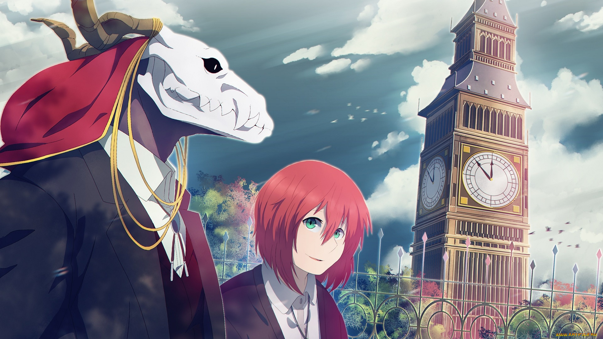 аниме, mahou, tsukai, no, yome, невеста, чародея