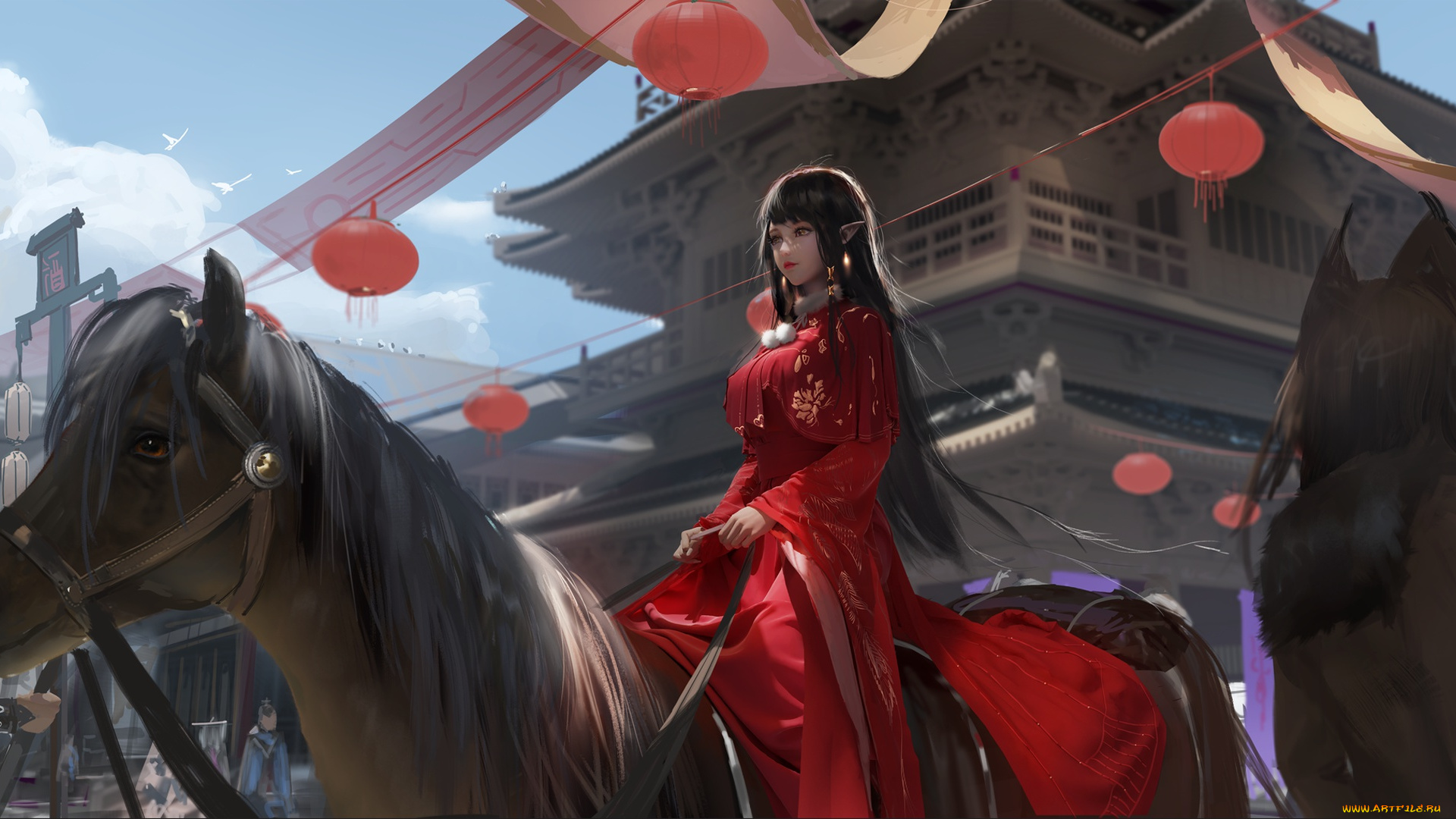 фэнтези, эльфы, девушка