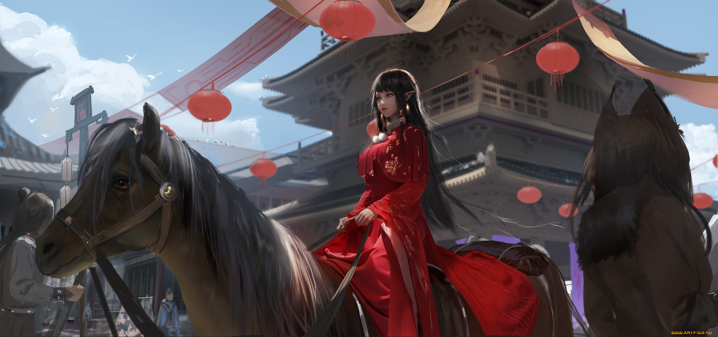 фэнтези, эльфы, девушка