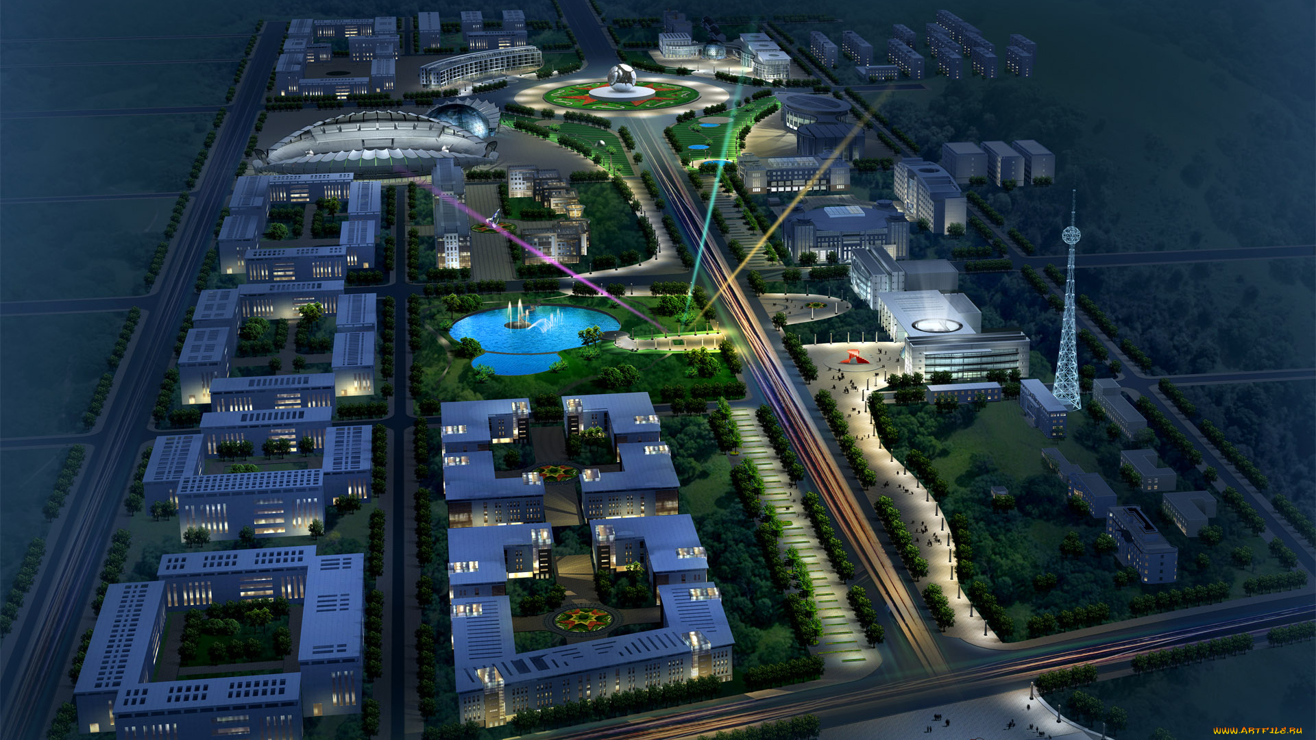 3д, графика, architecture, архитектура