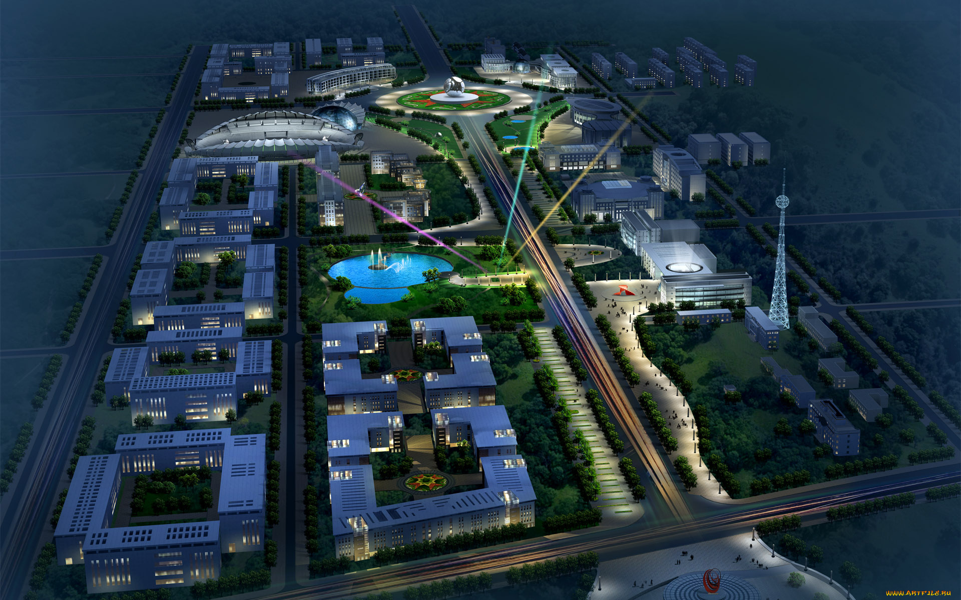 3д, графика, architecture, архитектура