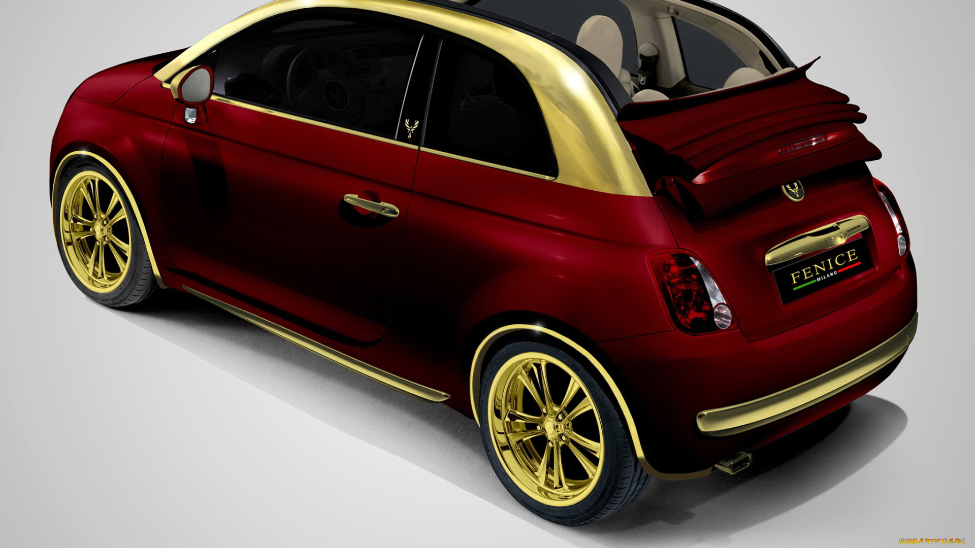 fiat, 500c, la, dolce, vita, by, fenice, milano, автомобили, 3д
