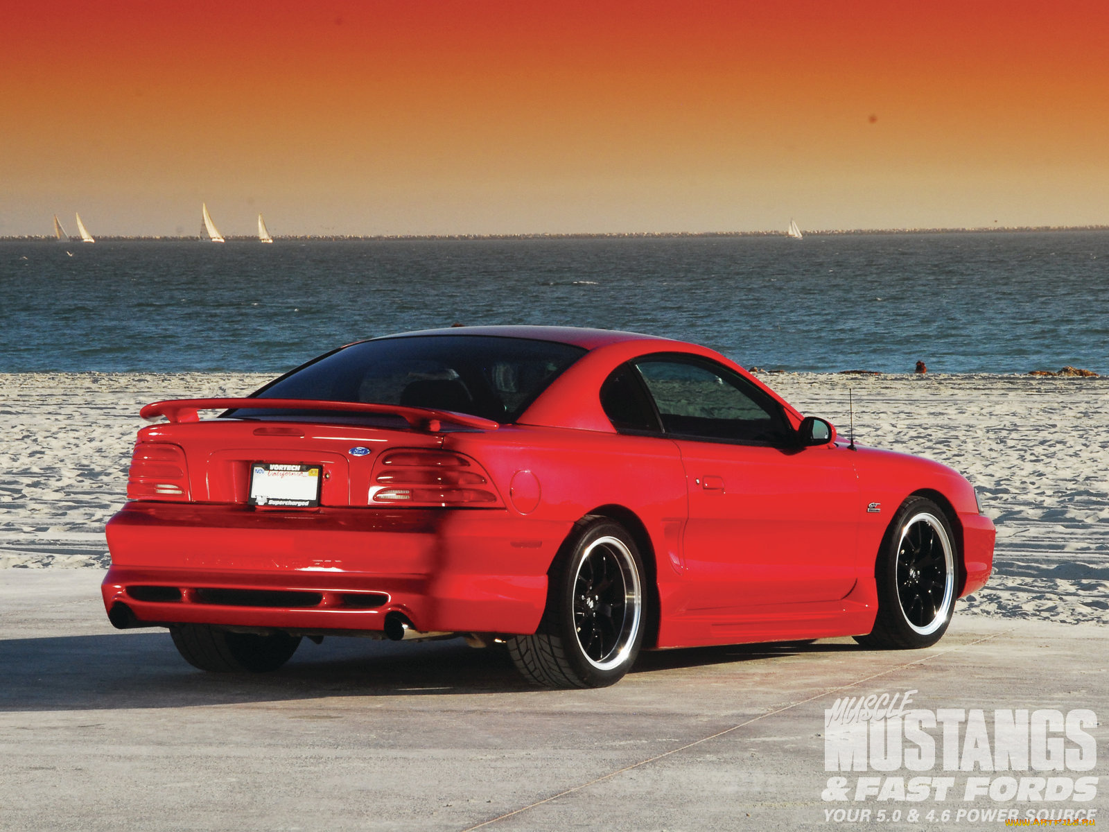 1995, ford, mustang, gt, one, wild, stallion, автомобили