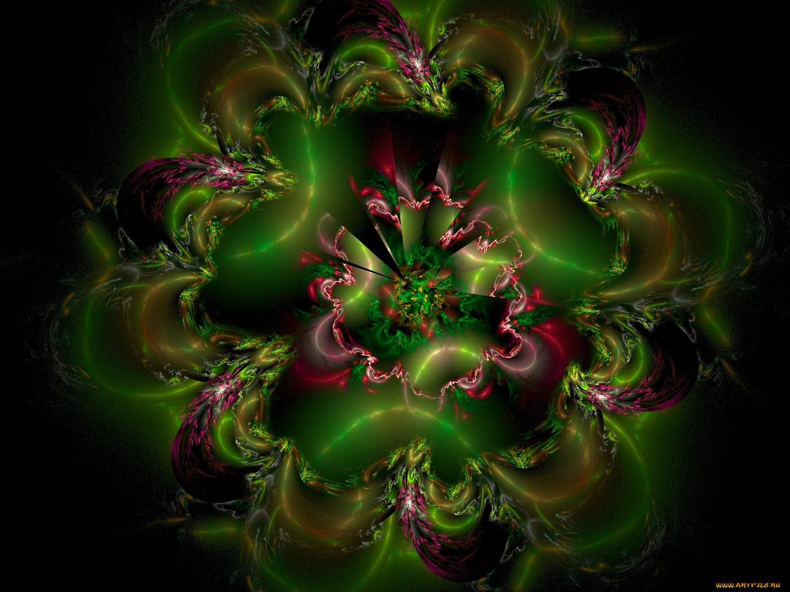 3д, графика, fractal, фракталы, абстракция, тёмный