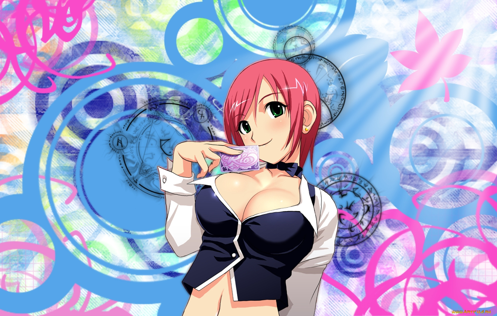 rio, аниме, rainbow, gate, узор, девушка