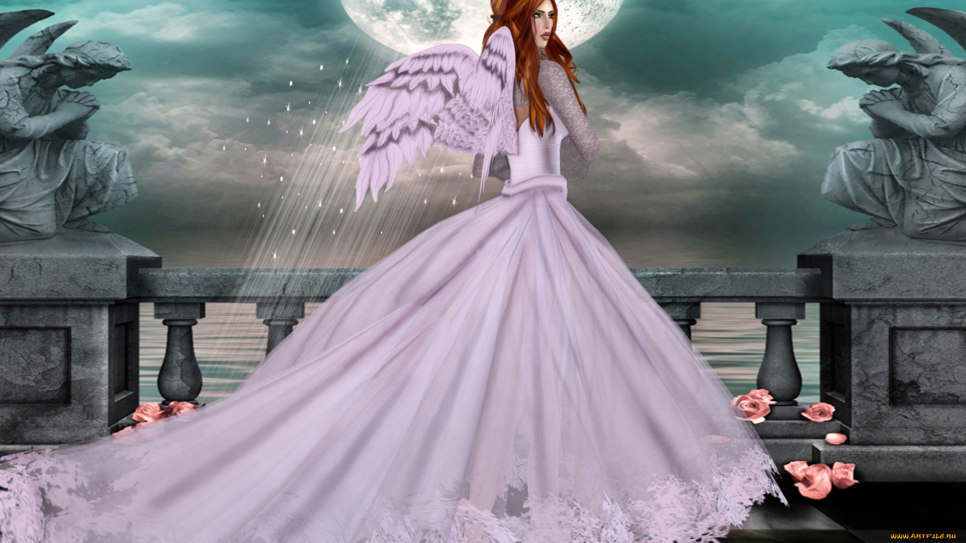 3д, графика, angel, ангел