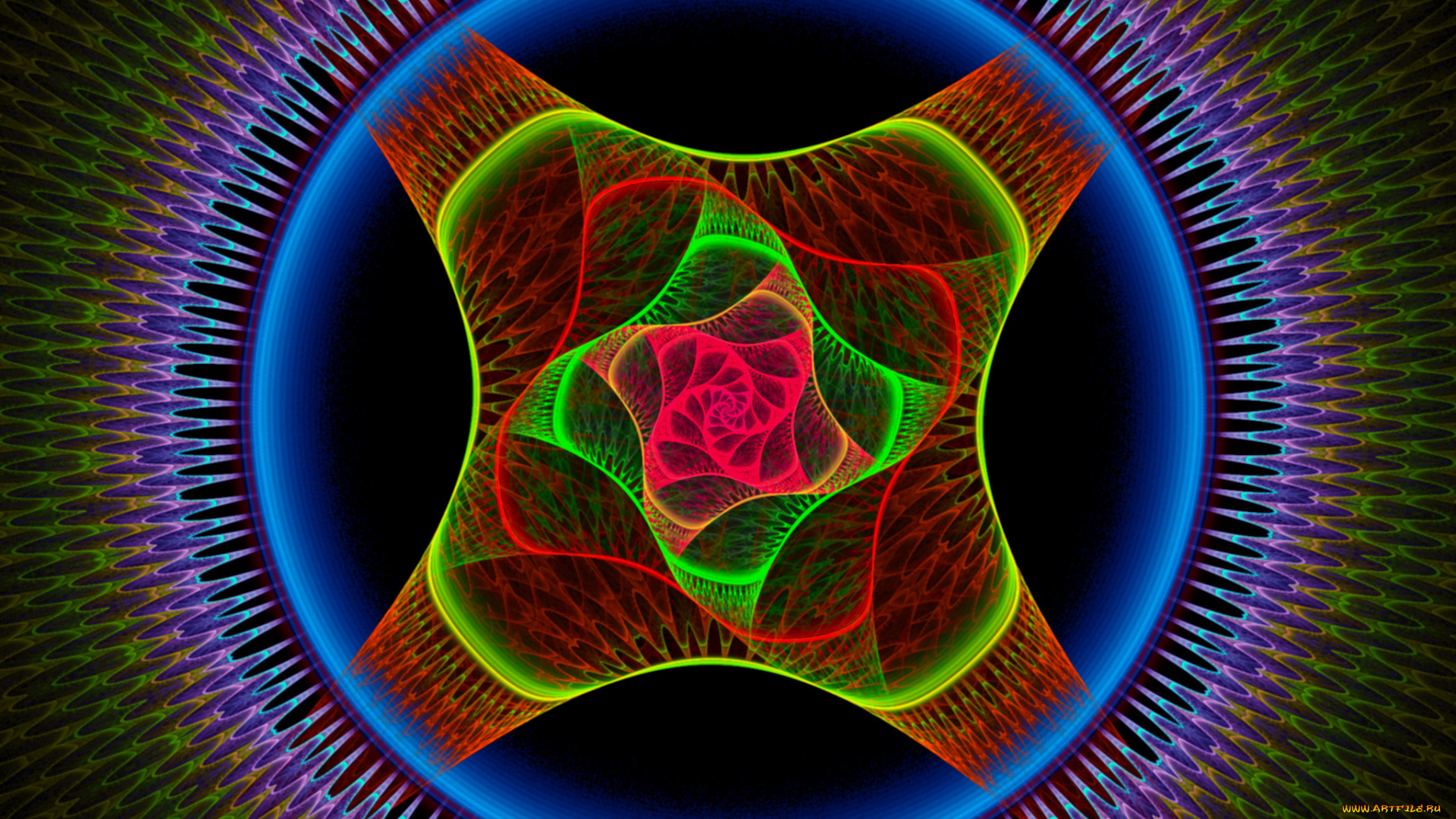 3д, графика, fractal, фракталы, абстракция, темный, фон, узор