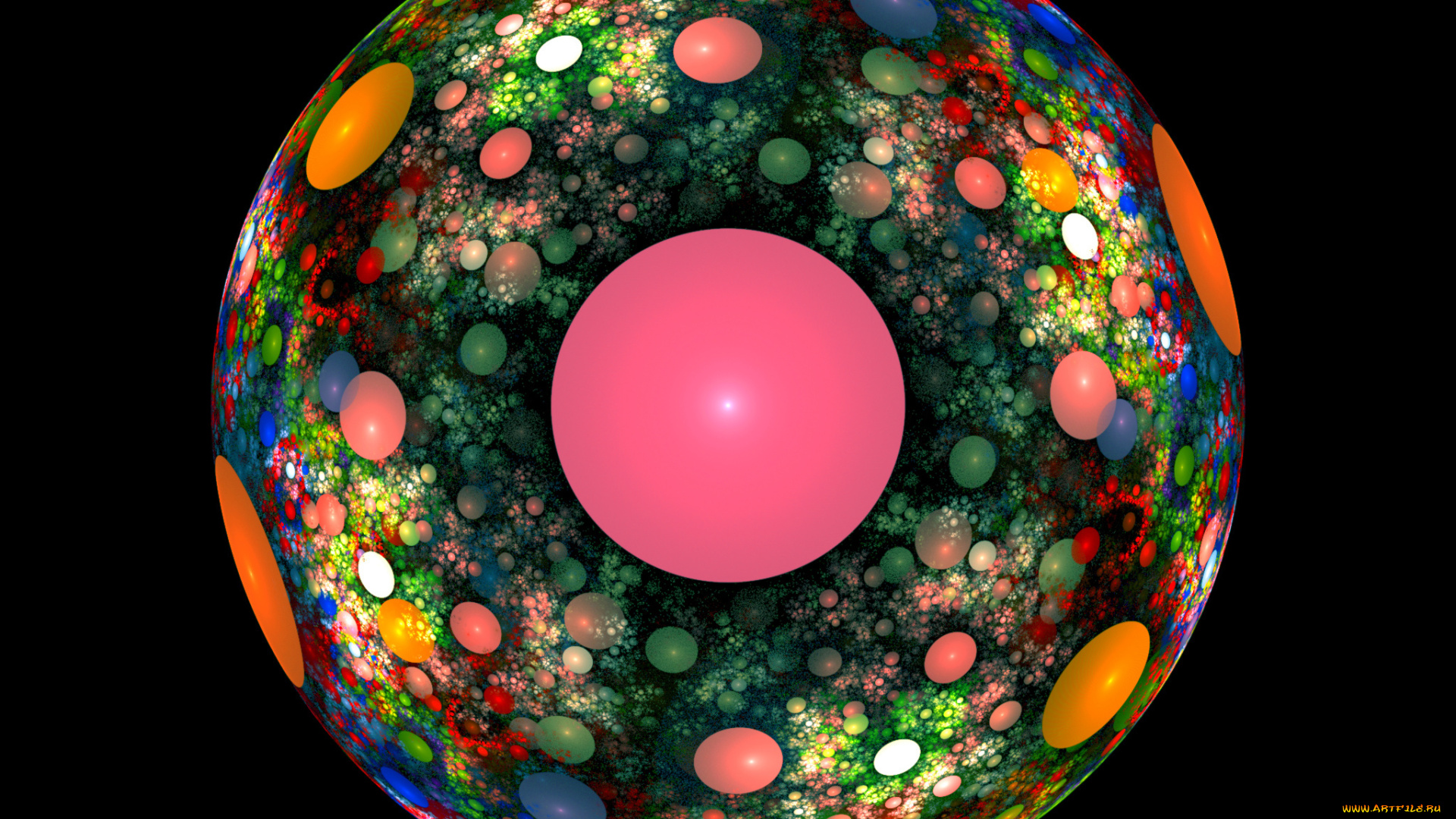 3д, графика, fractal, фракталы, фон, тёмный, узор, абстракция