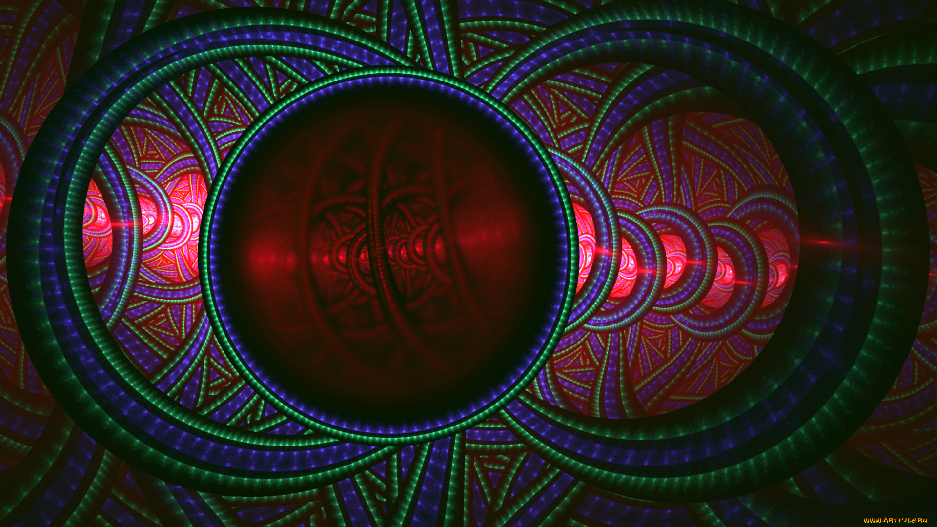 3д, графика, fractal, фракталы, тёмный, абстракция