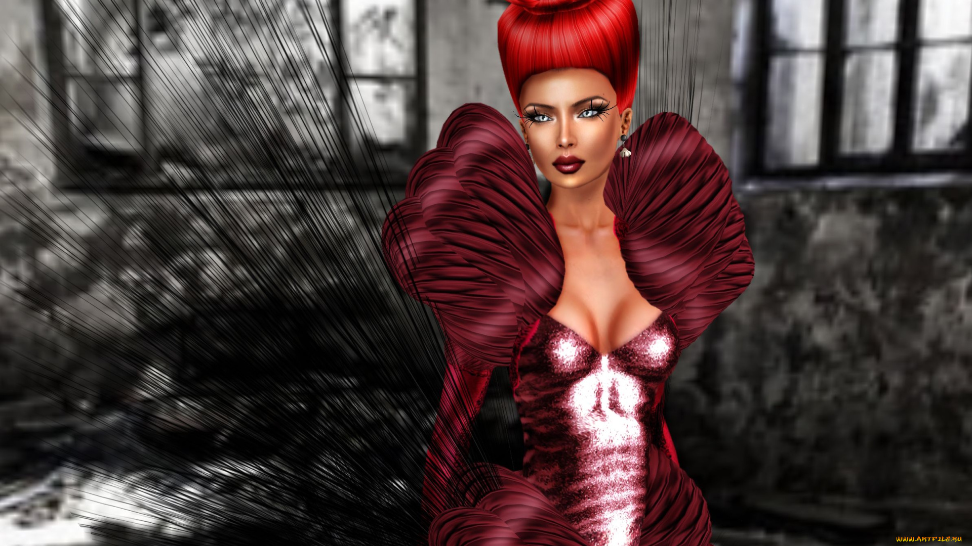 3д, графика, people, люди, девушка