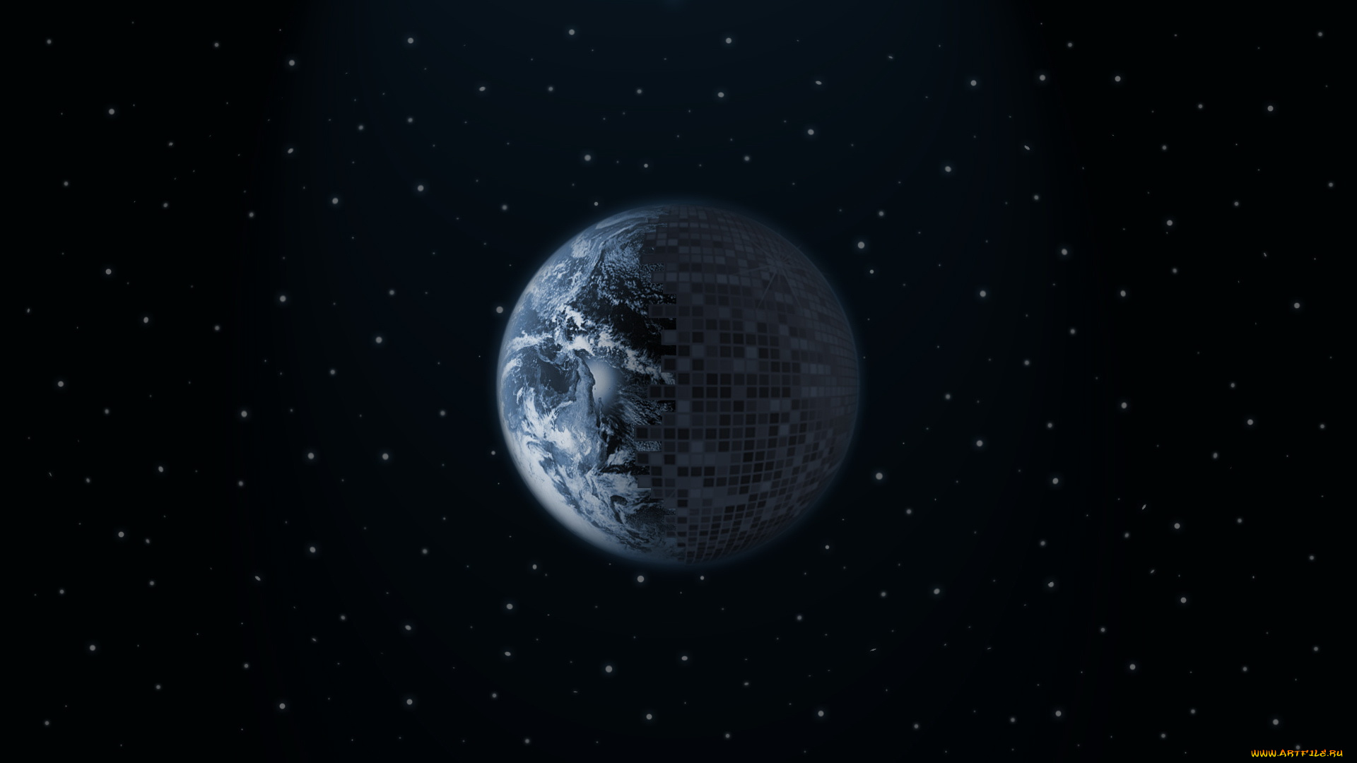 космос, арт, планета