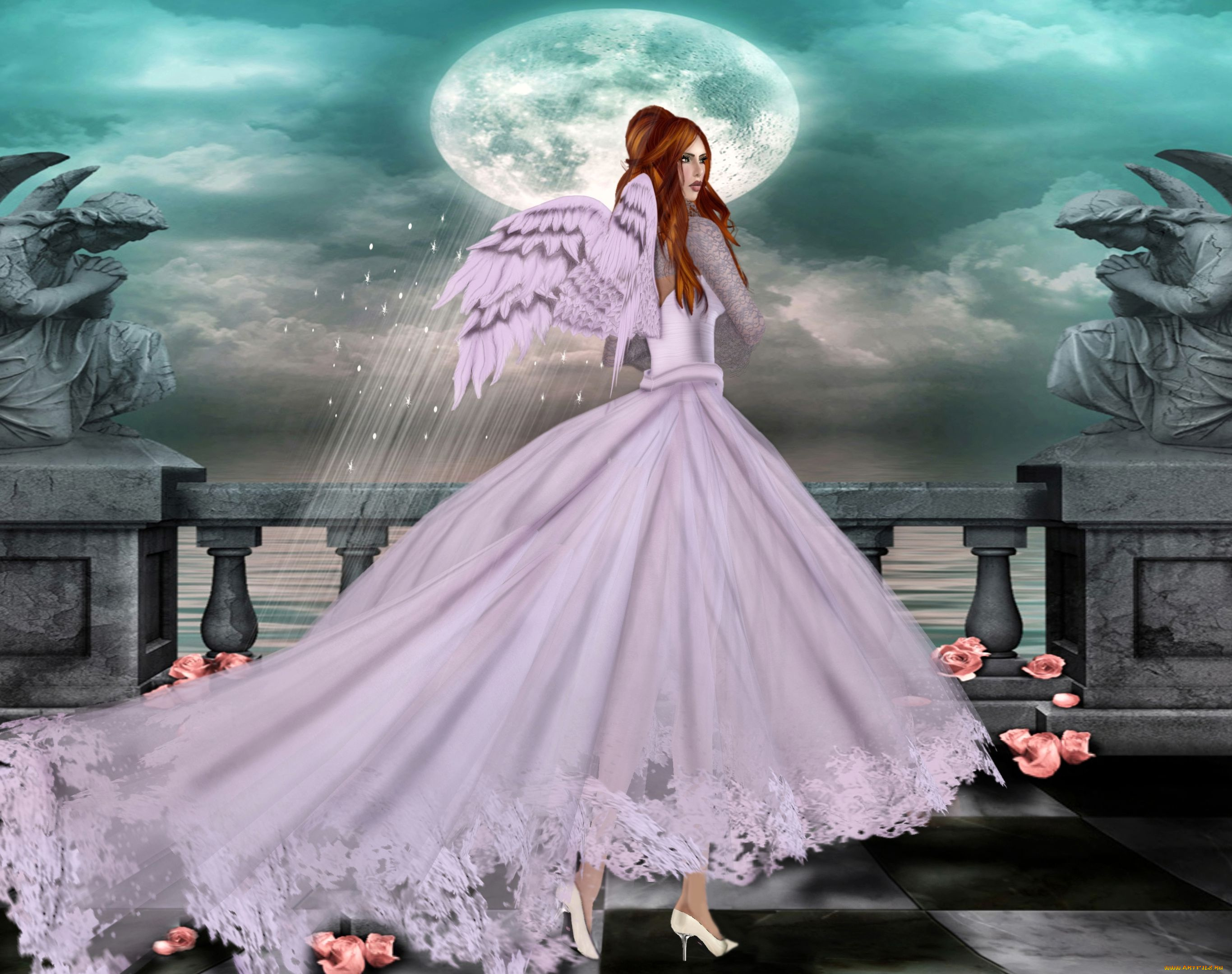 3д, графика, angel, ангел