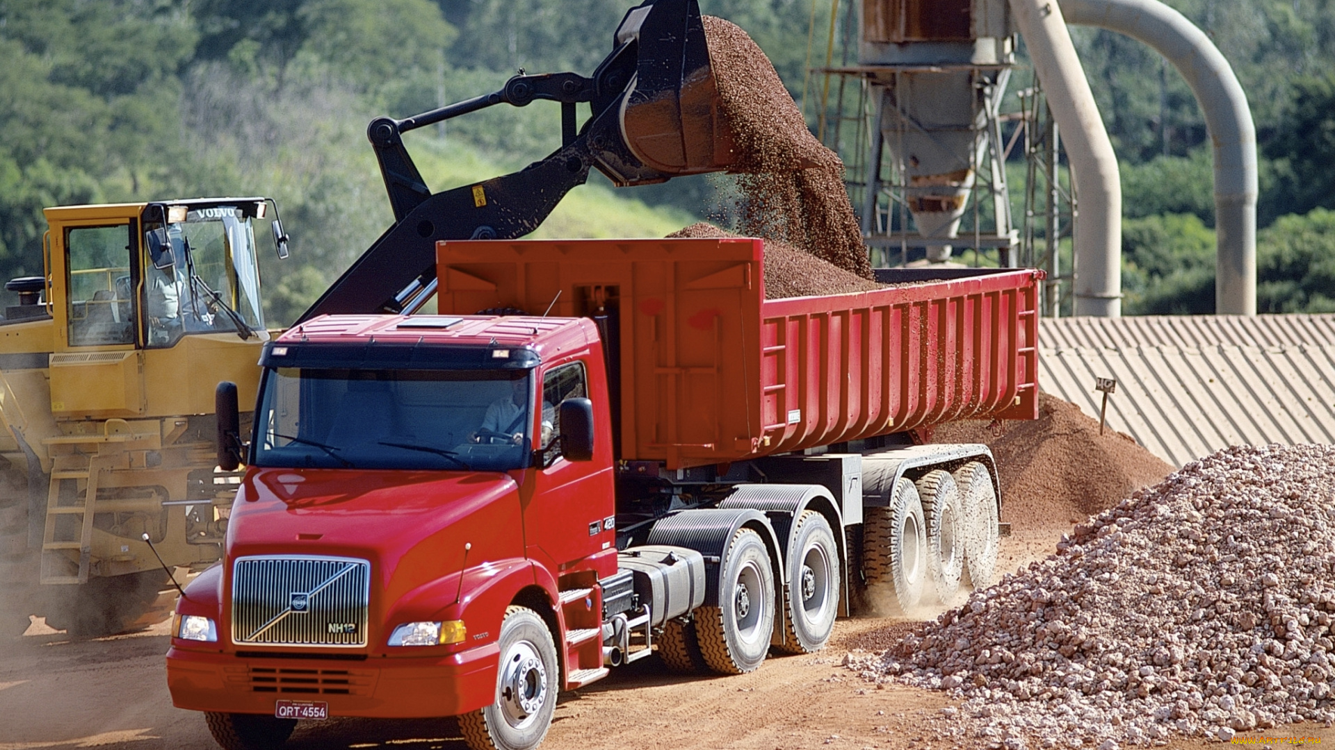 автомобили, volvo, trucks, карьер