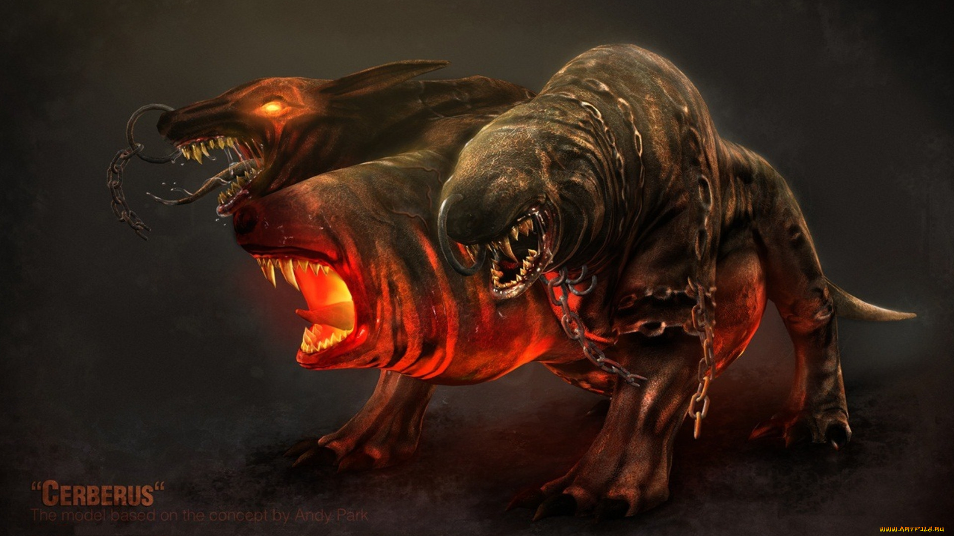 цербер, фэнтези, существа, чудовище
